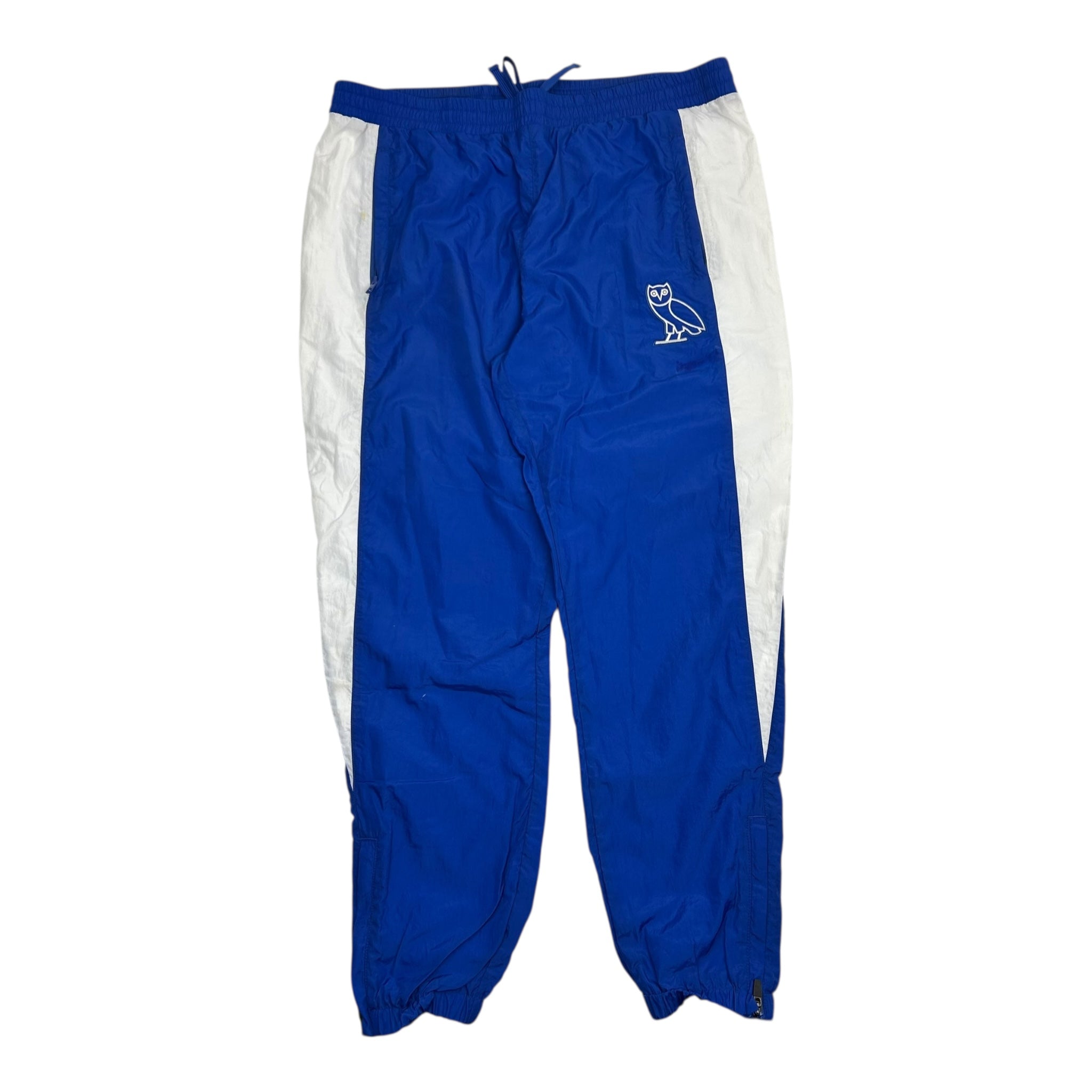 OVO White Stripe Track Pants Blue