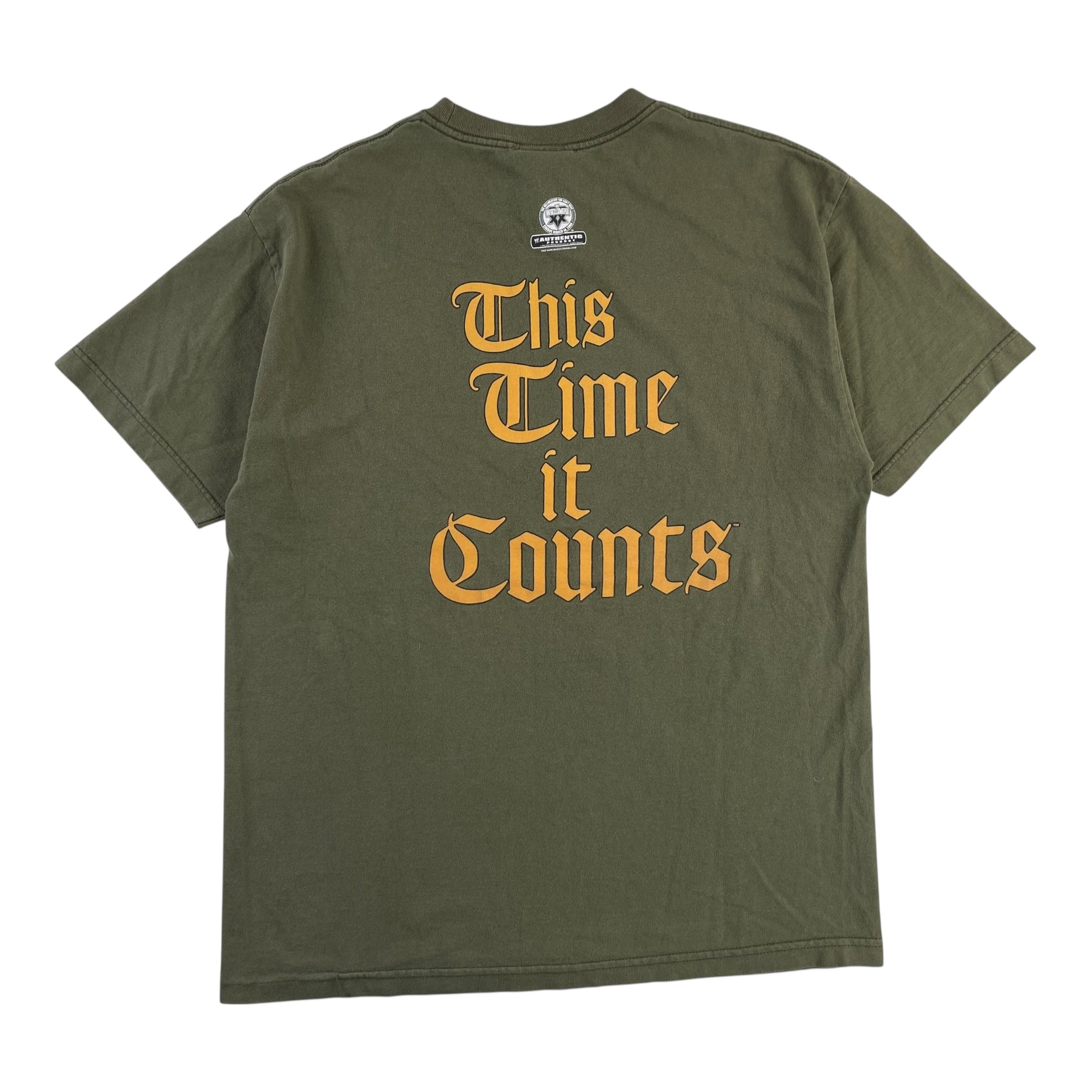 Vintage WWE Lita ‘This Time It Counts’ T-Shirt Olive