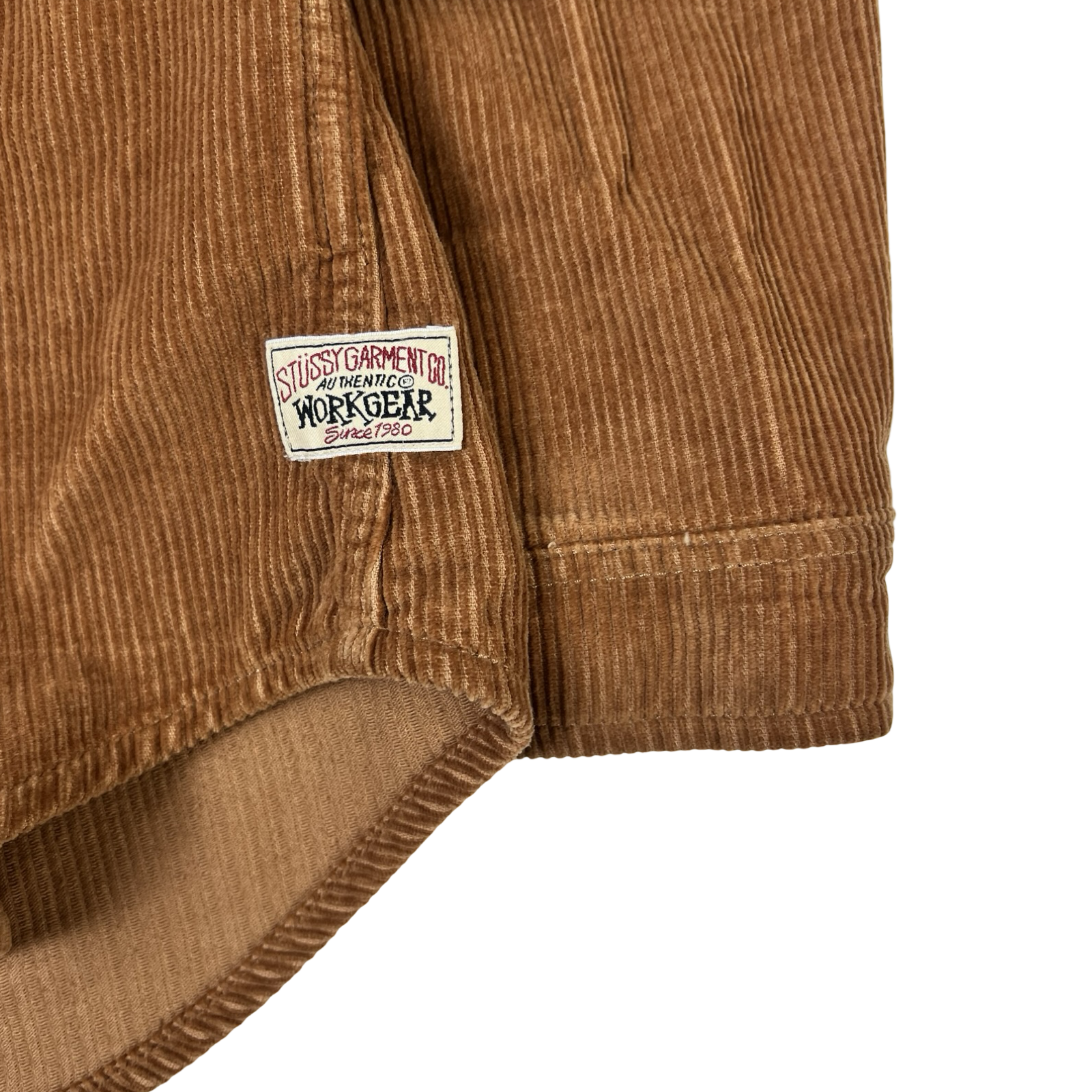Stüssy Wide Wale Cord Zip Shirt Copper