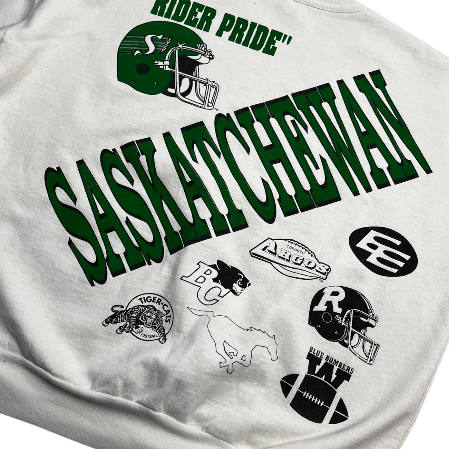 Vintage Saskatchewan Rough Riders "Rider Pride" Crew Neck