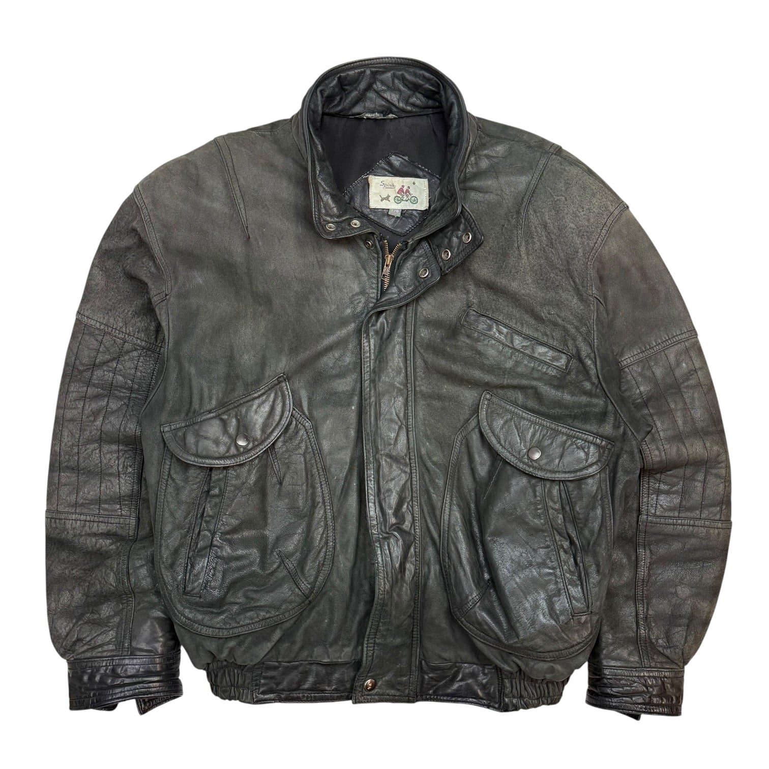 Vintage Spirite Leather Jacket Black