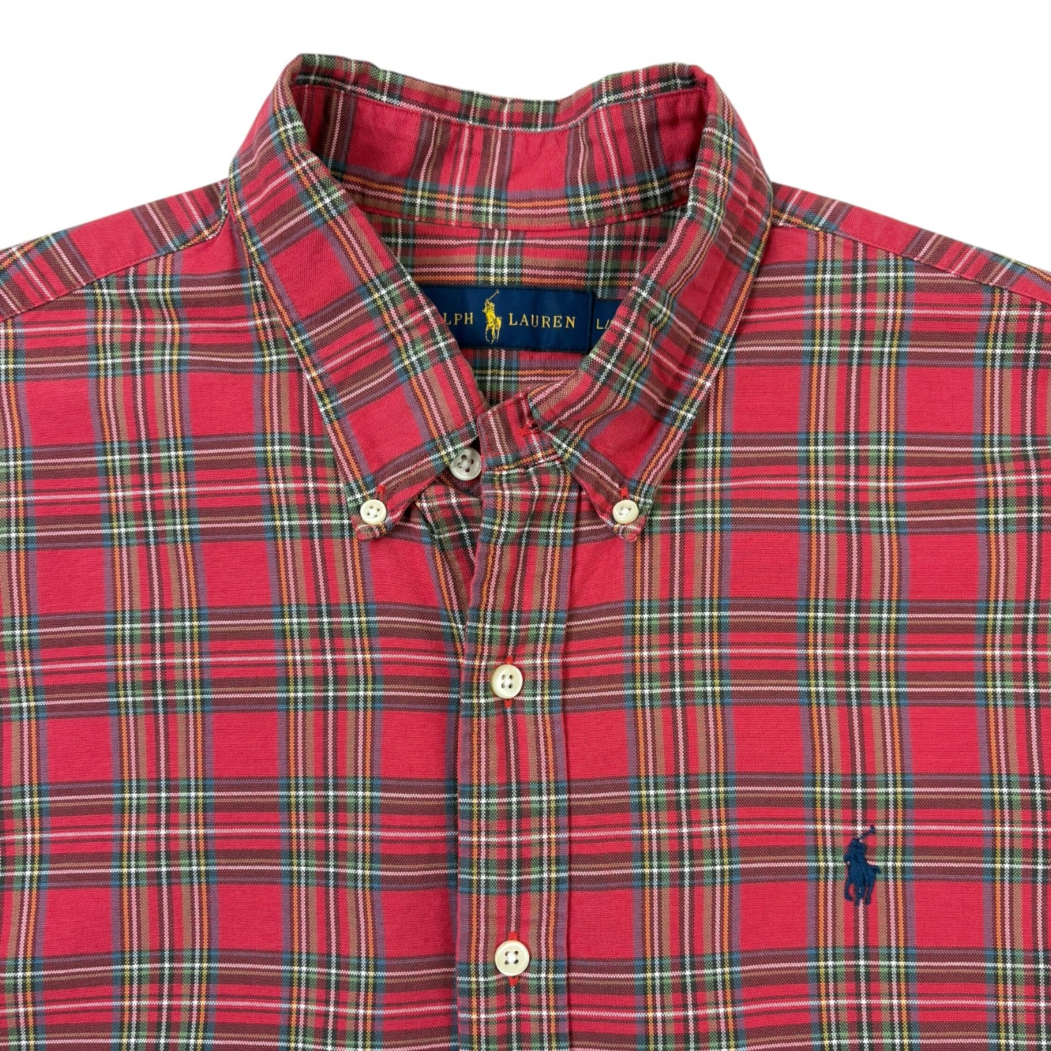 Ralph Lauren Plaid Button Up Shirt Red