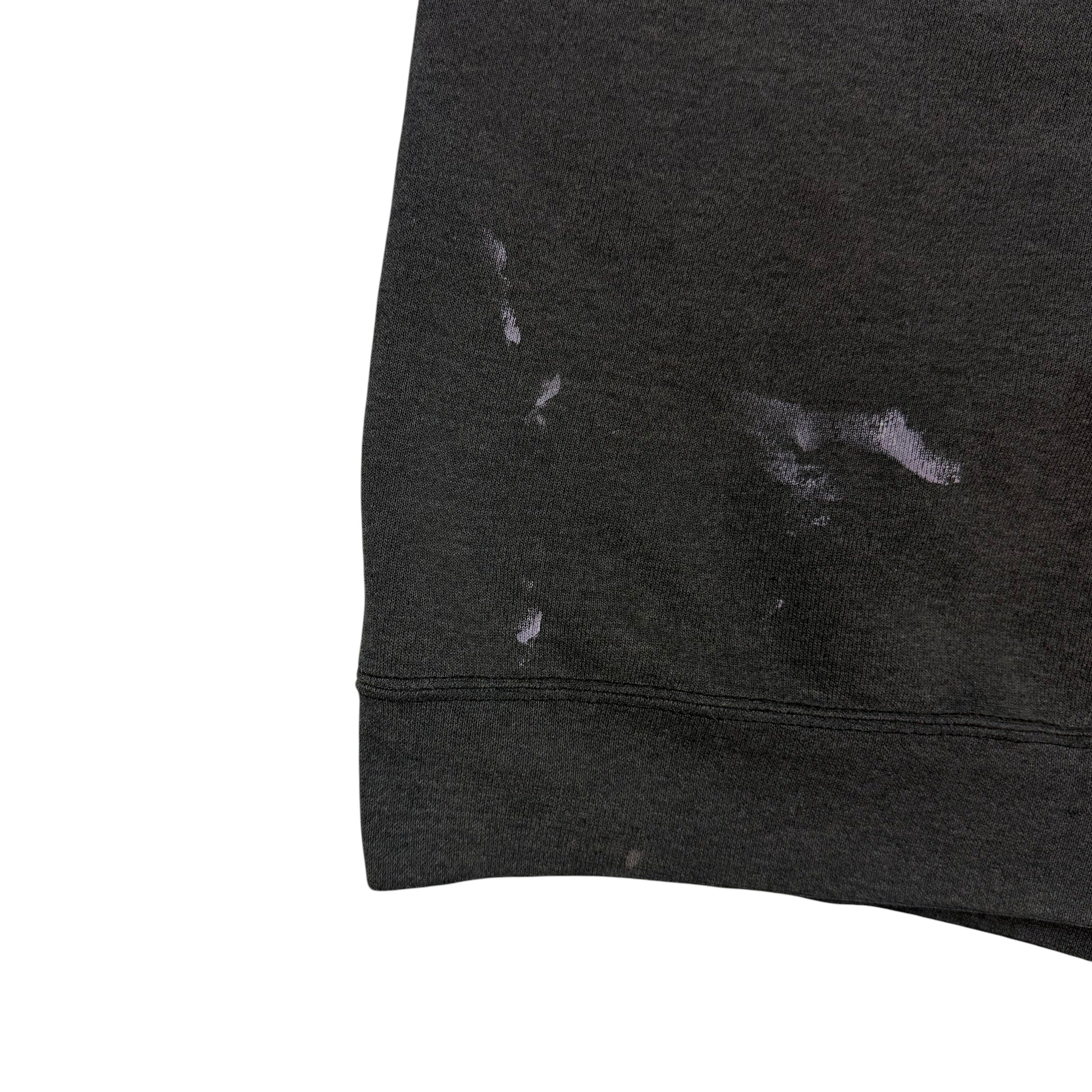 2003 Harley Davidson Skull Vancouver BC Paint Splatter Zip Up Hoodie