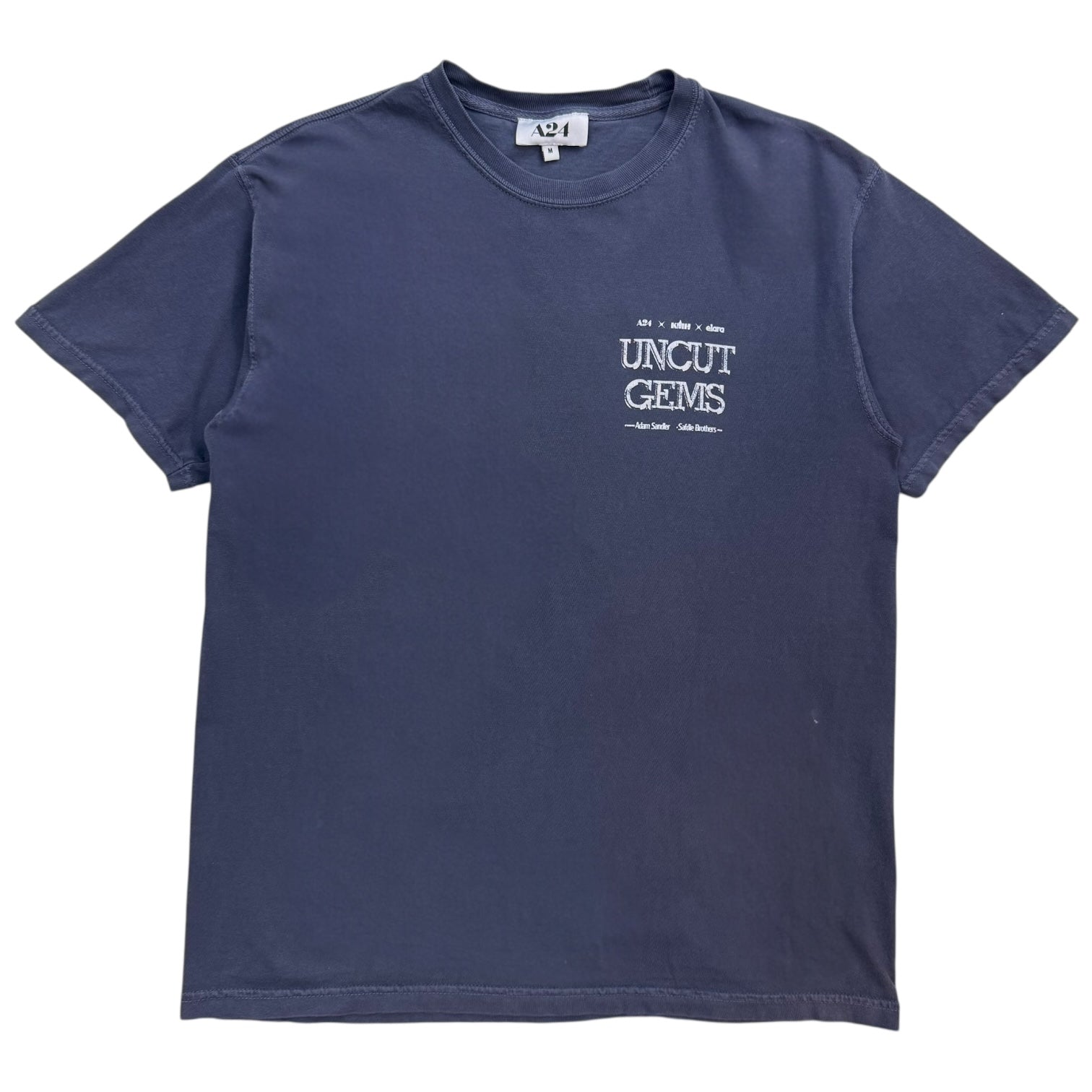 A24 Uncut Gems Promo Tee Blue