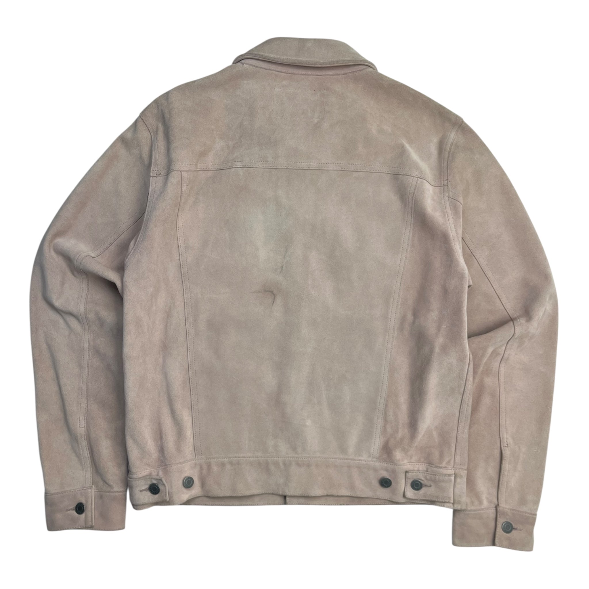 Stüssy Suede Trucker Jacket Soft Salmon