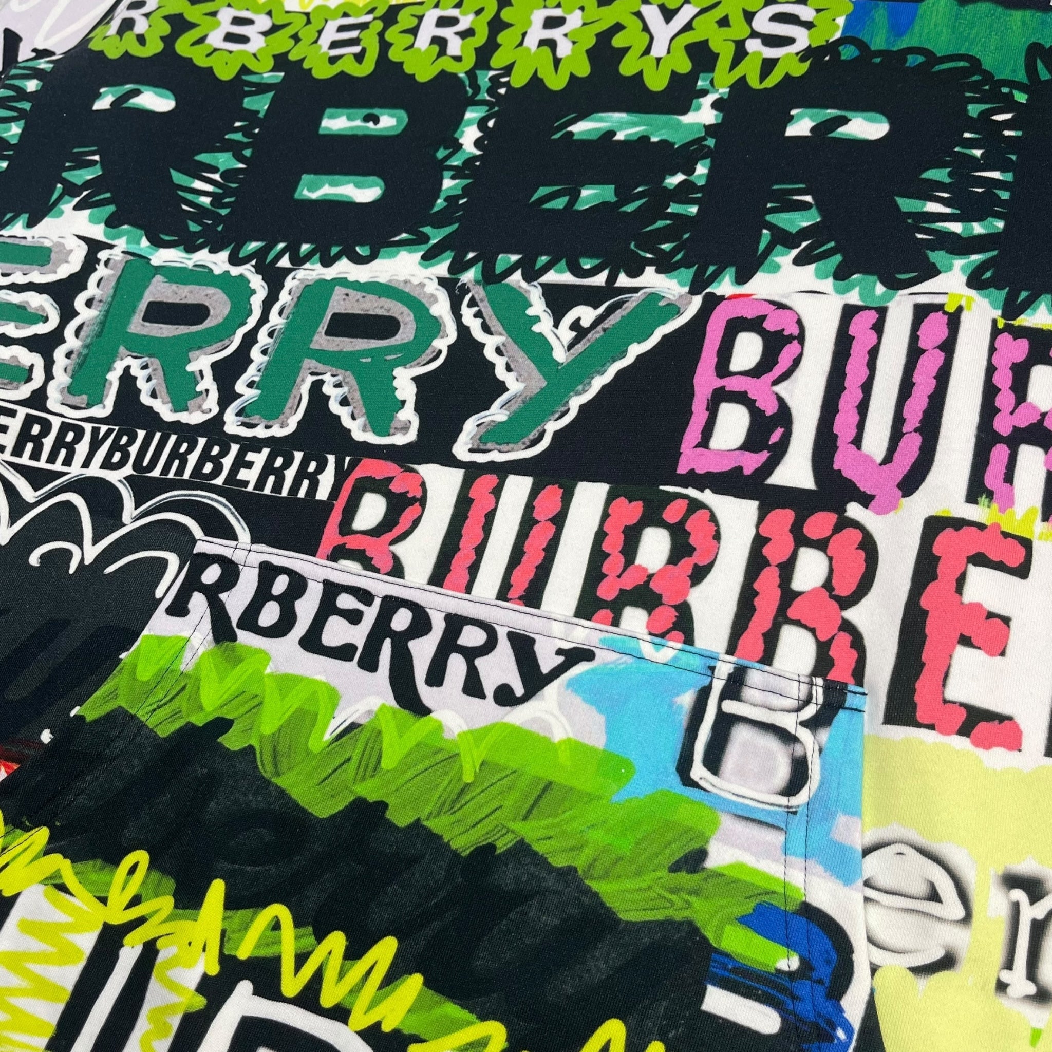 Burberry Harrington Pop Graffiti Oversized Hooded Sweatshirt