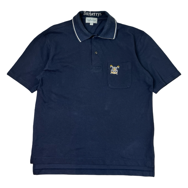 Vintage Burberry Polo Shirt Navy