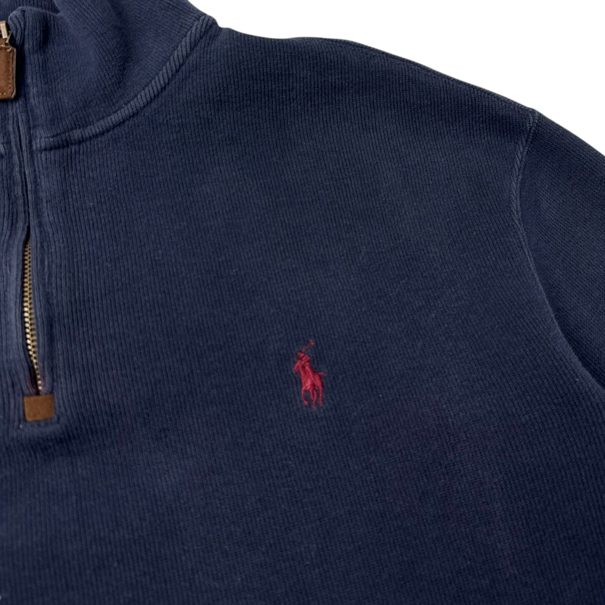 Polo Ralph Lauren Quarter Zip Sweater Navy