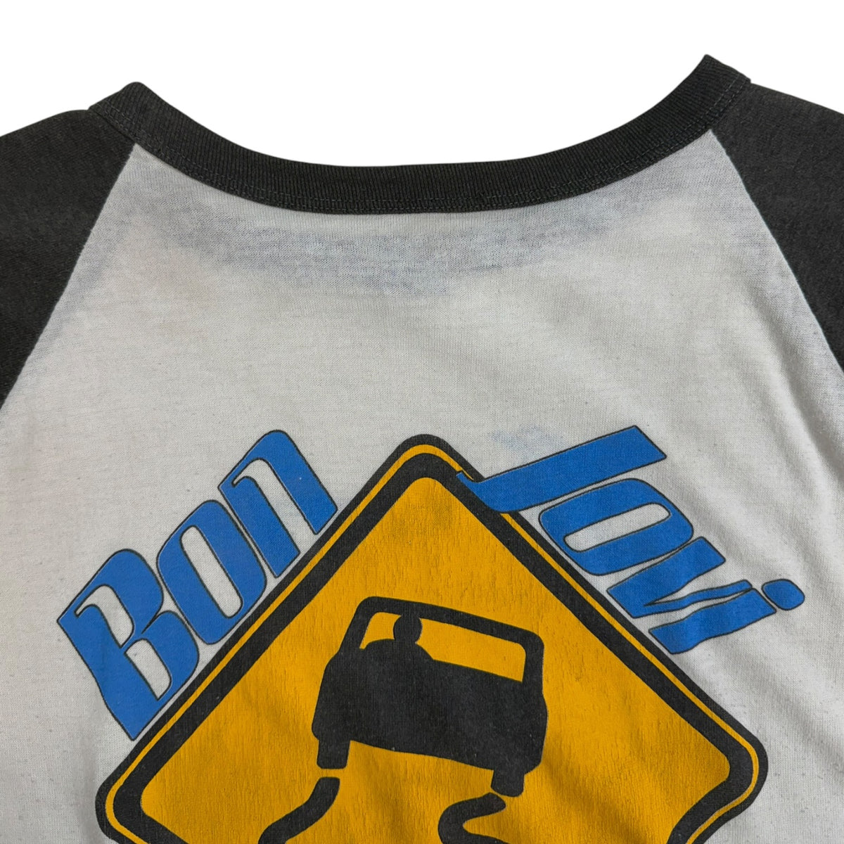Vintage 1980s Bon Jovi "Slippery When Wet" Black/White