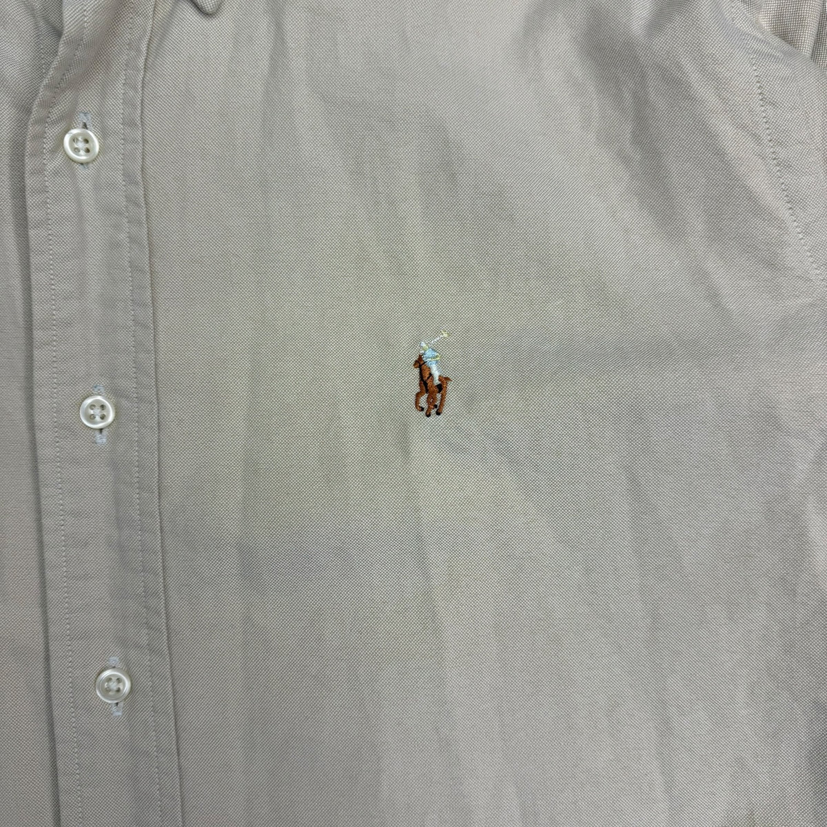 Vintage Polo Ralph Lauren L/S Button Up Tan