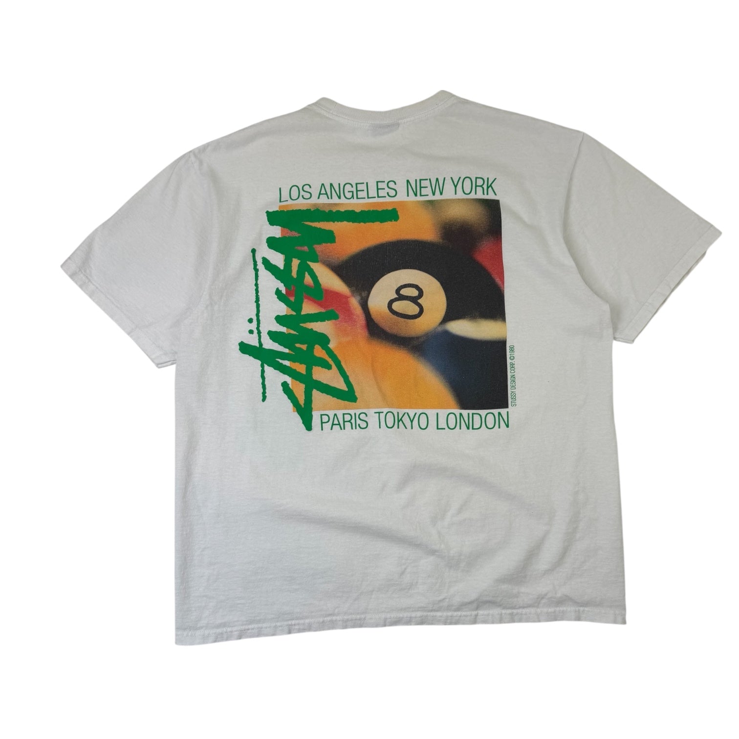 Stussy Billiards T-Shirt White
