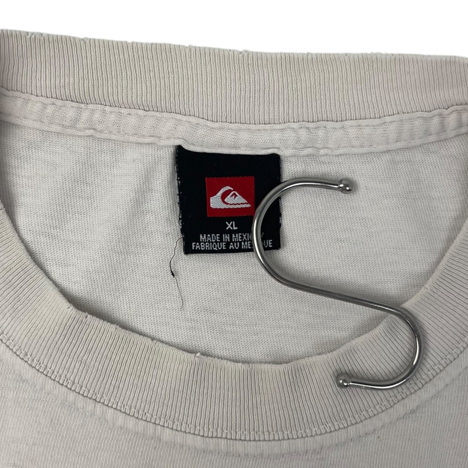 Vintage Quiksilver Spell Out T-Shirt White