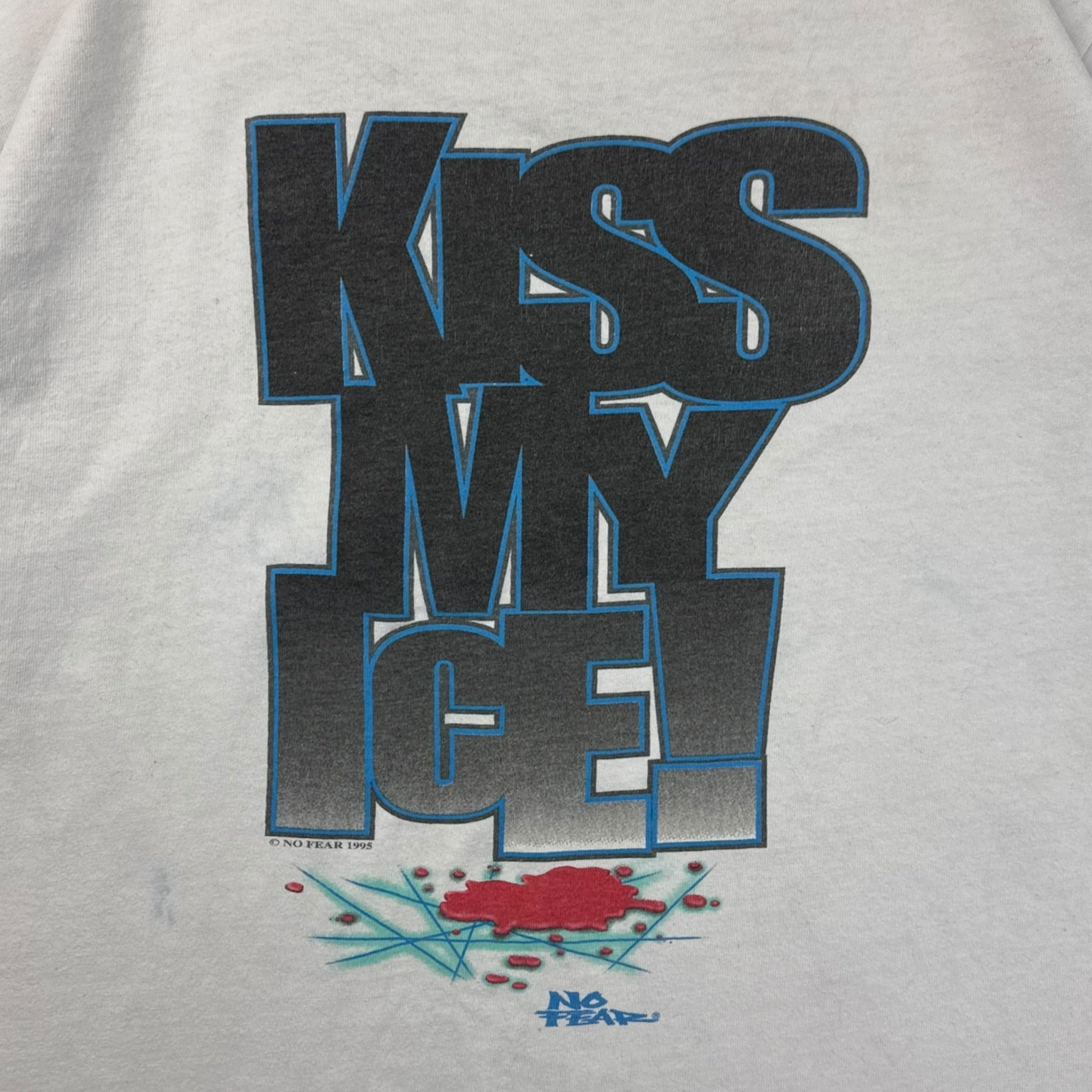 1995 No Fear “Kiss My Ice!” T-Shirt White
