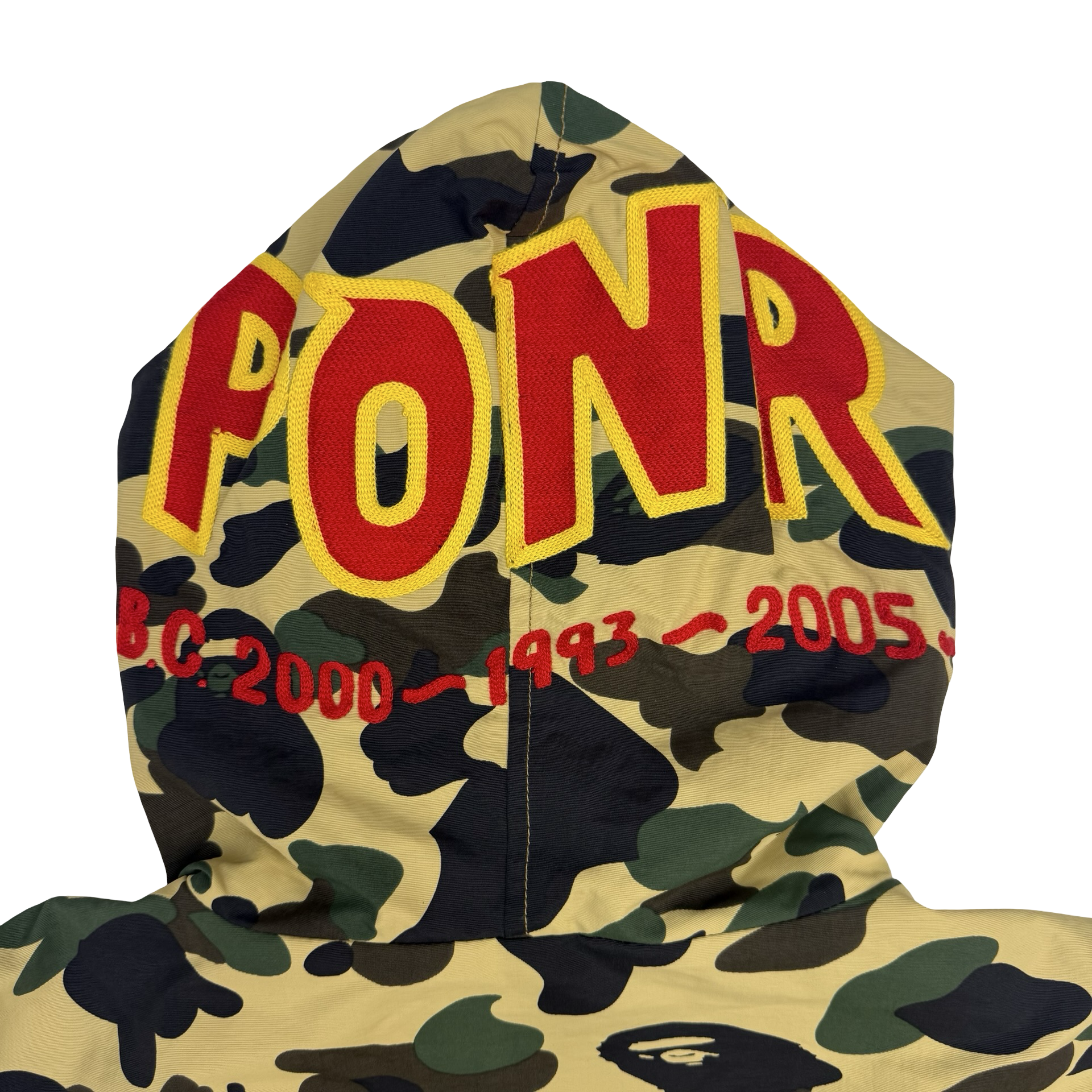 A Bathing Ape PONR 1st Camo Zip Up Jacket Green