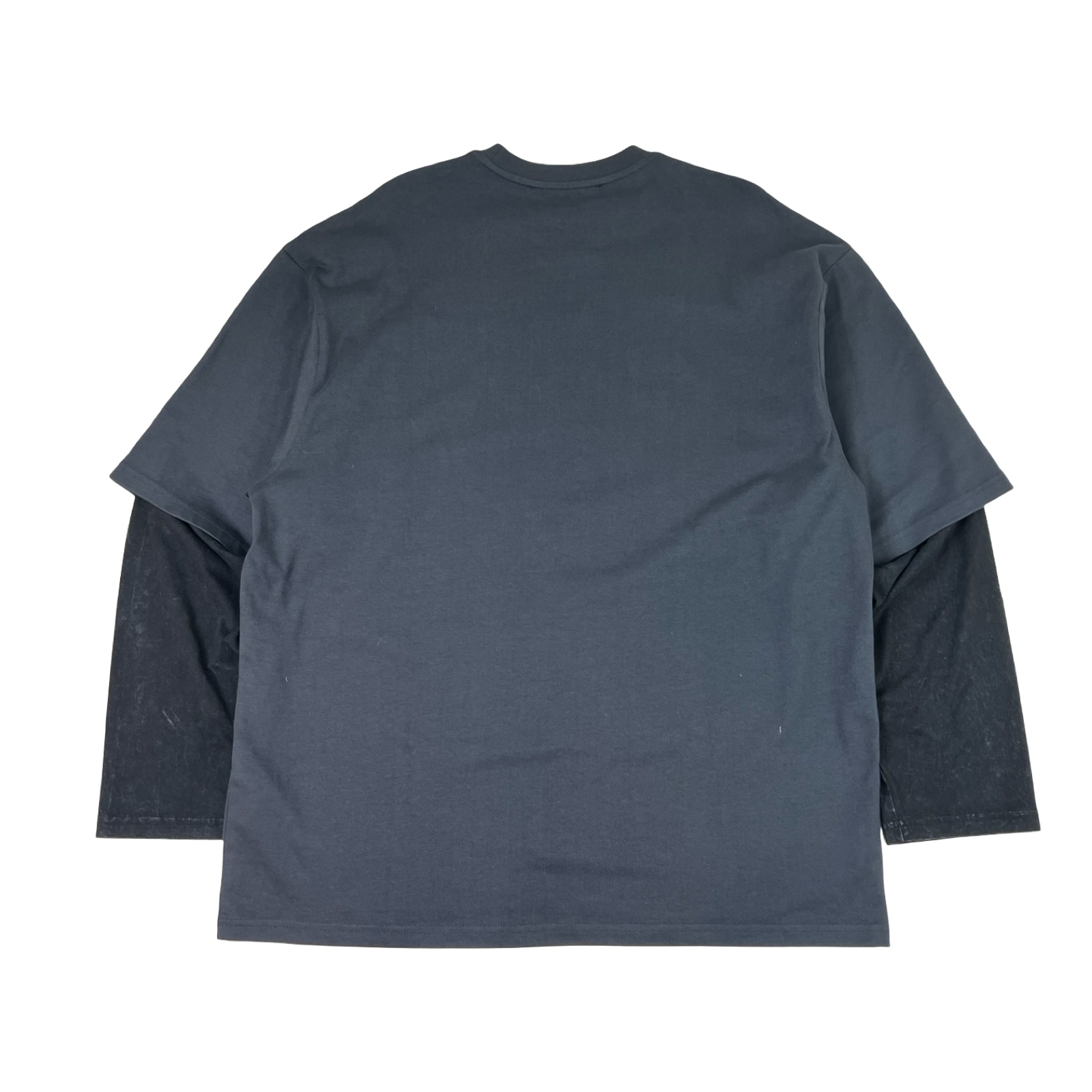 Les Benjamins Double Layer Long Sleeve T-Shirt Black