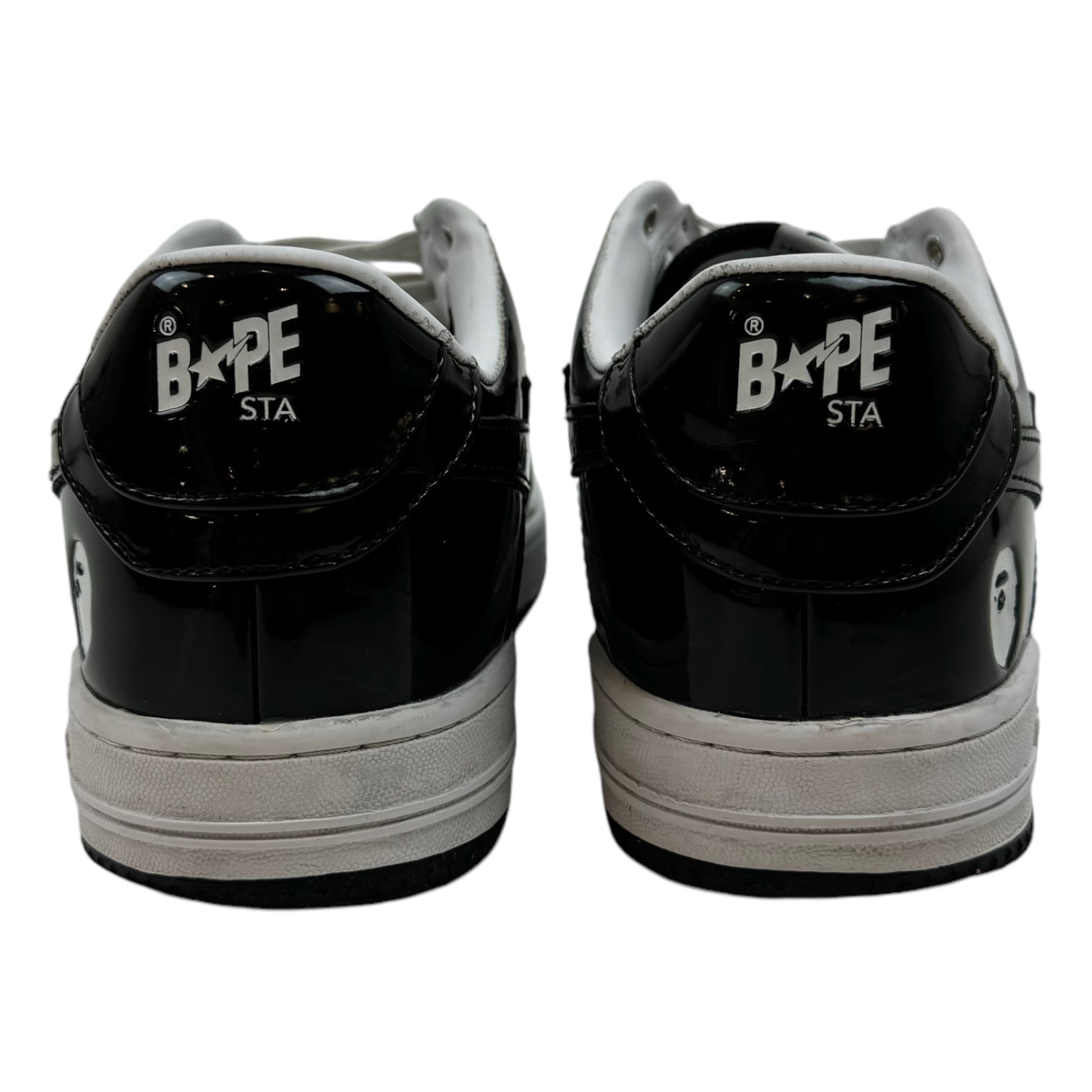 Bape Bape Sta Patent Leather Black White (Used)