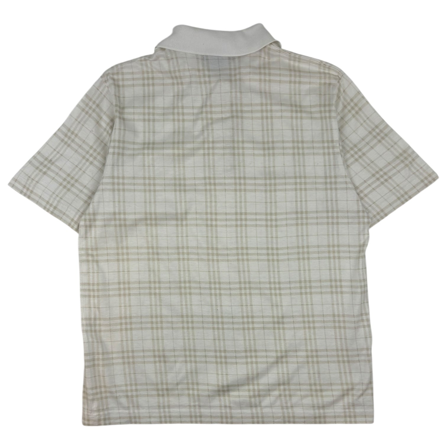 Burberry London Nova Check Polo T-Shirt White