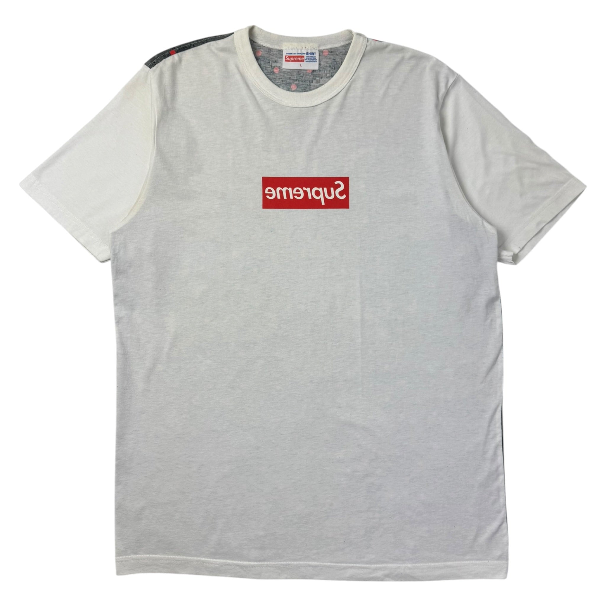 Supreme Comme des Garcons Polka Dot Digi Camo Box Logo T-Shirt