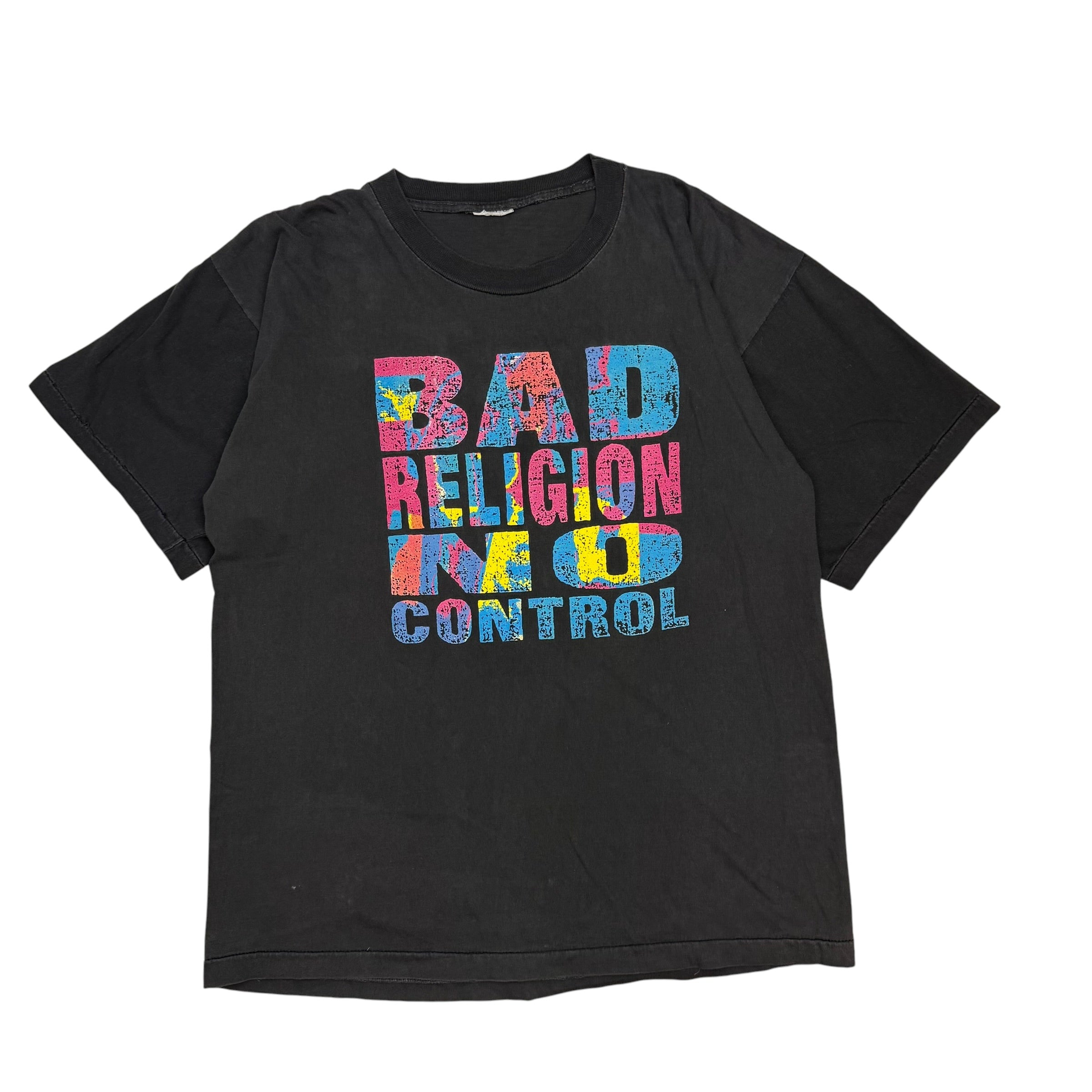 Vintage 1989 Bad Religion No Control Epitaph Records Tee Black
