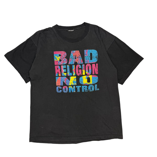 Vintage 1989 Bad Religion No Control Epitaph Records Tee Black