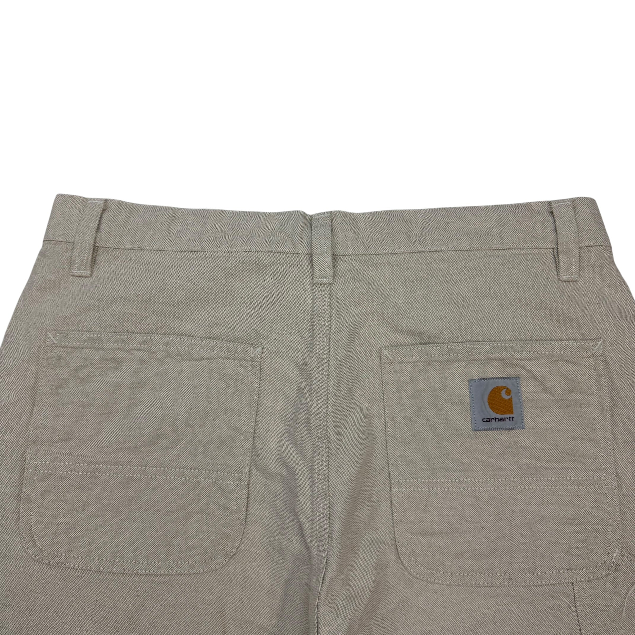 Carhartt WIP Walter Linen Double Knee Pant Beige