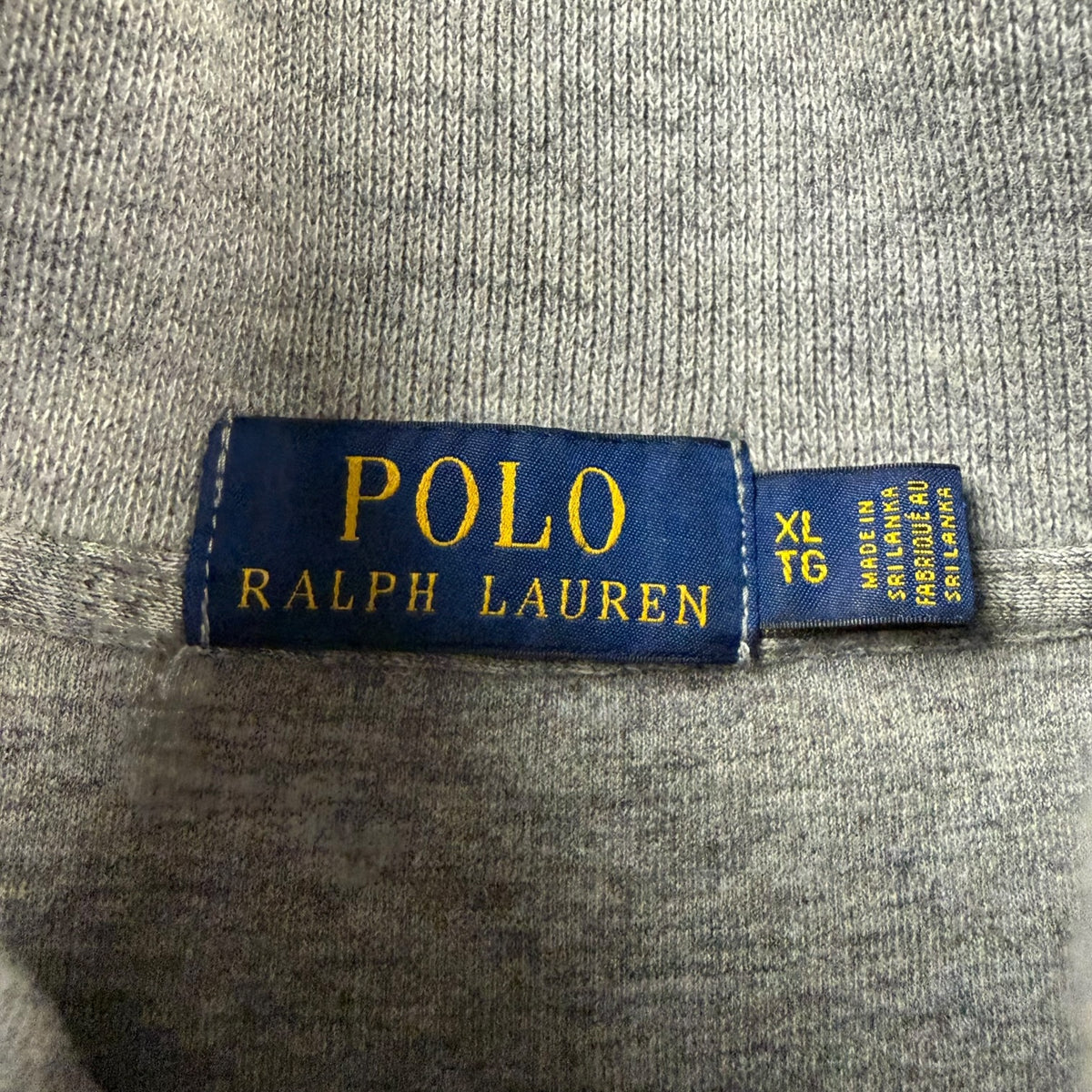 Vintage Polo Ralph Lauren Quarter Zip Sweater Grey