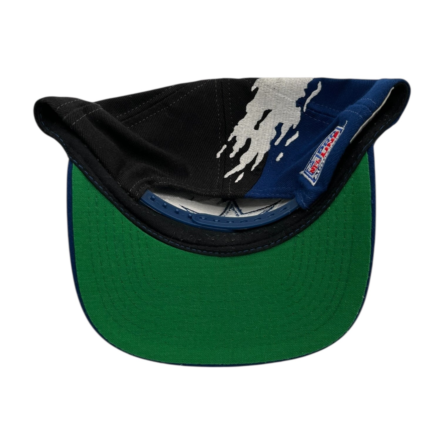 Vintage Dallas Cowboys Splash Snapback Hat Black/Blue