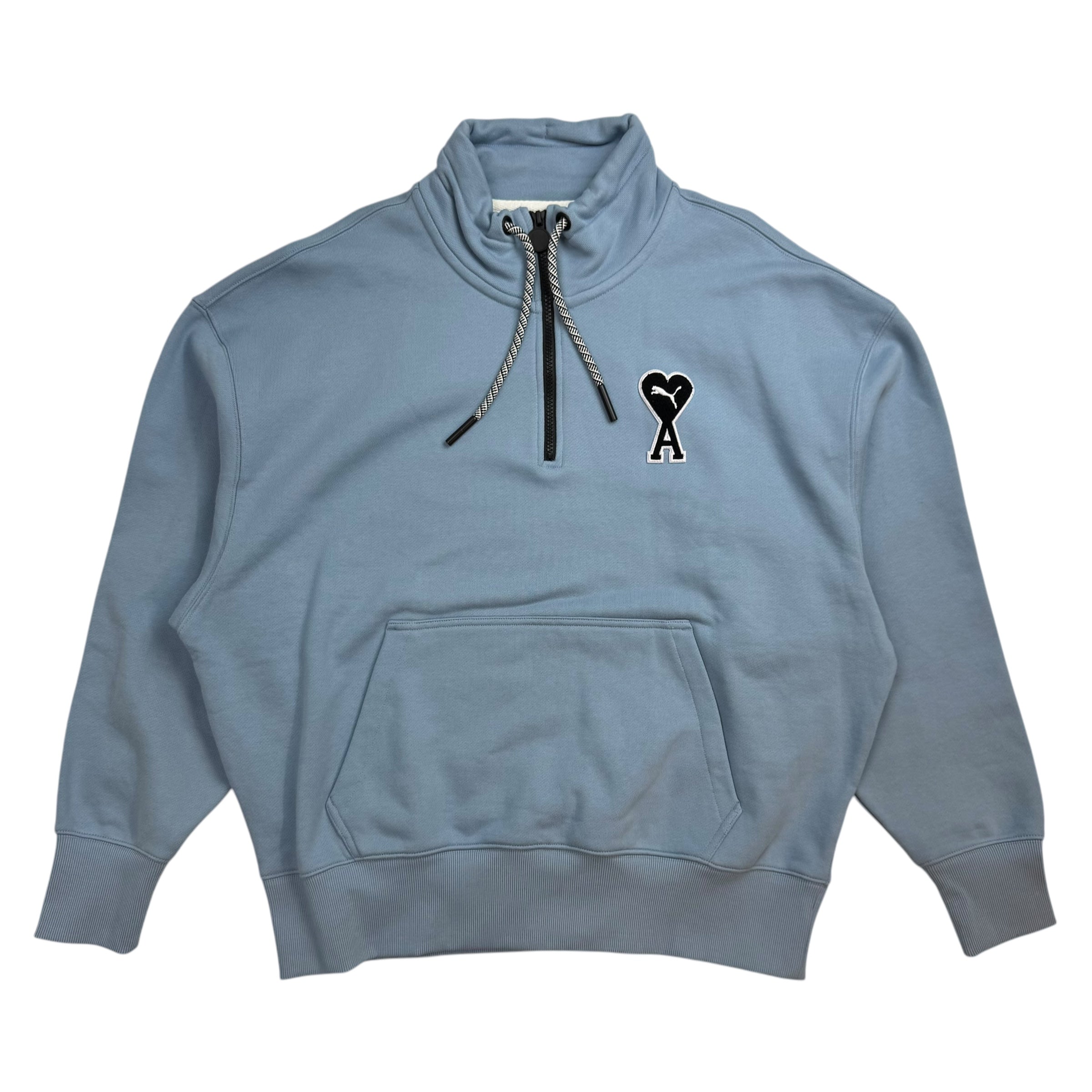 Puma x Ami Quarter Zip Sweater Blue