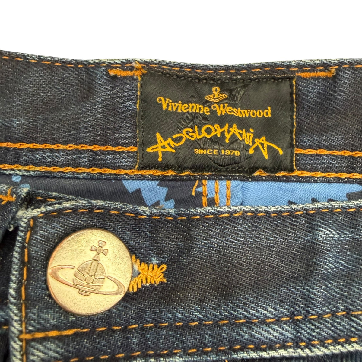 Vivienne Westwood Anglomania x Lee Banana Twist Leg Pants Indigo