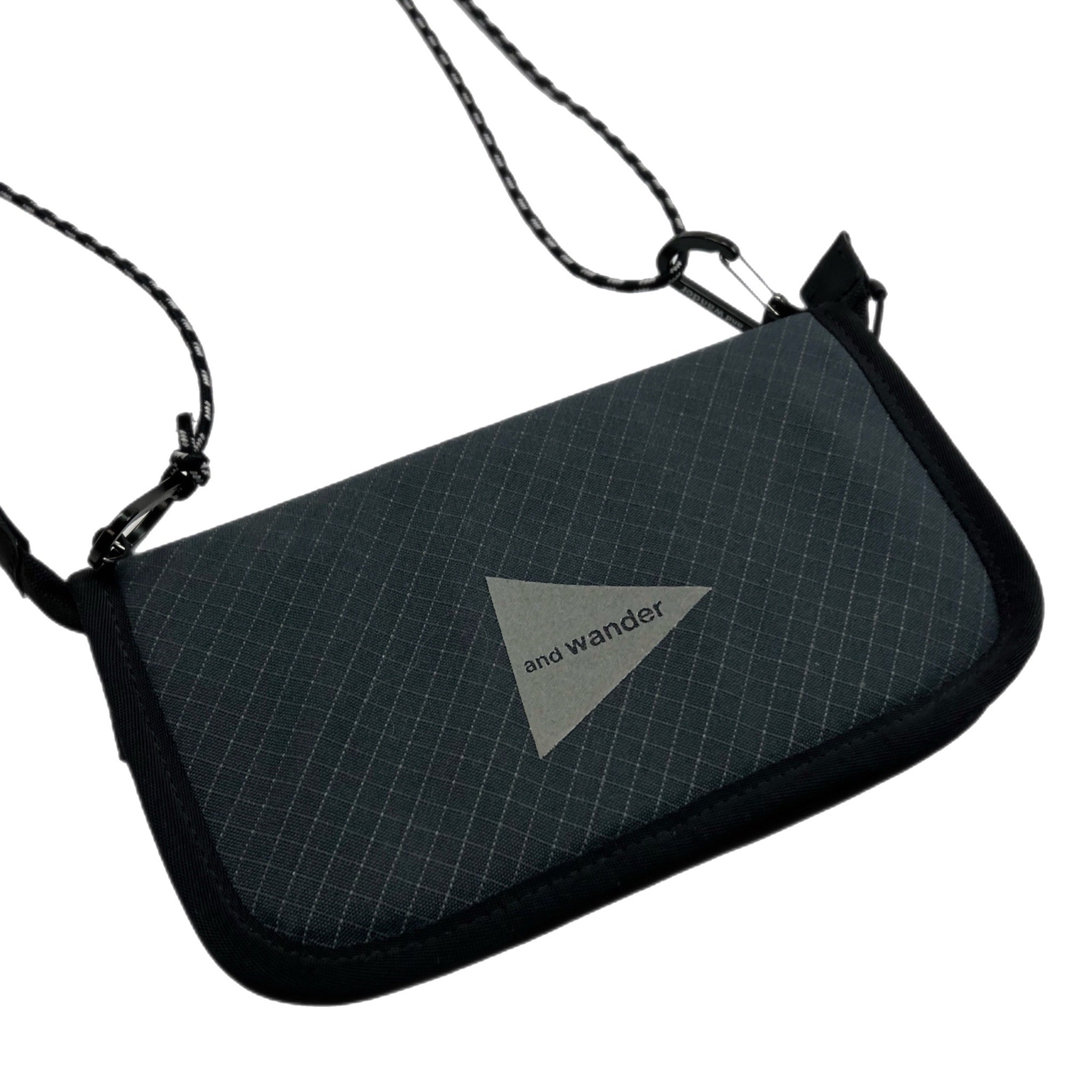 And Wander Reflective Rip Pouch Charcoal