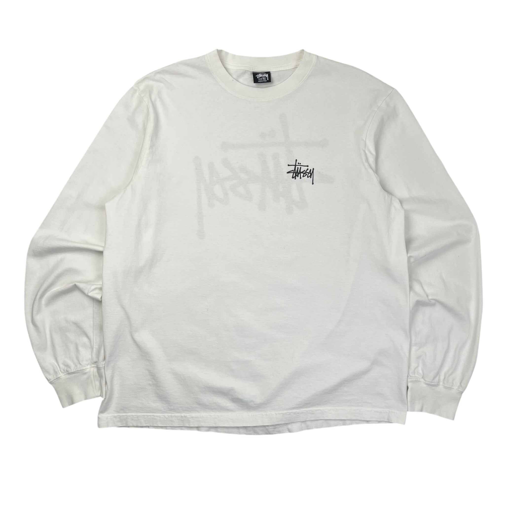 Stussy Basic Long Sleeve T-Shirt White