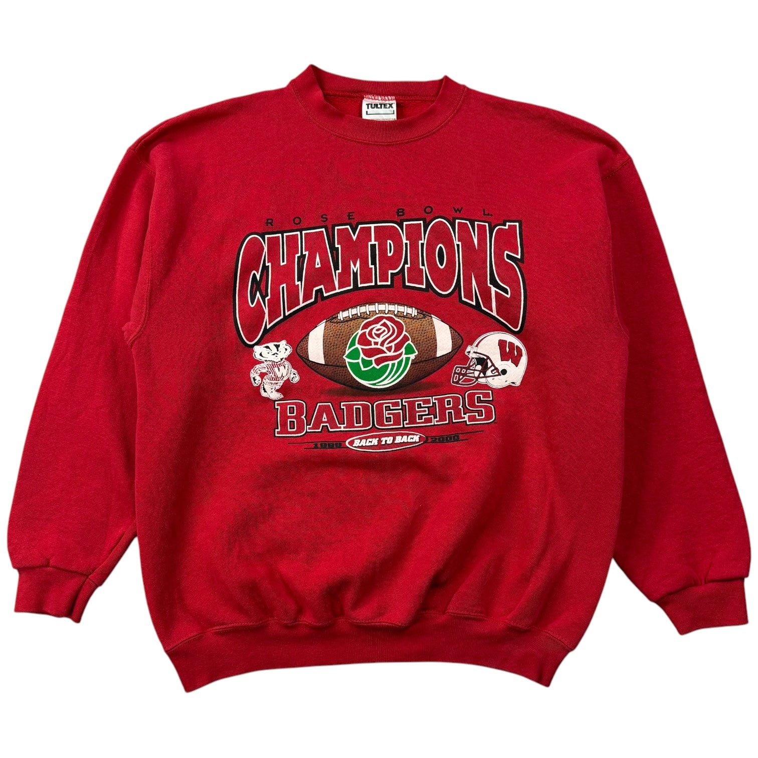 Vintage Wisconsin Badgers Crewneck Red