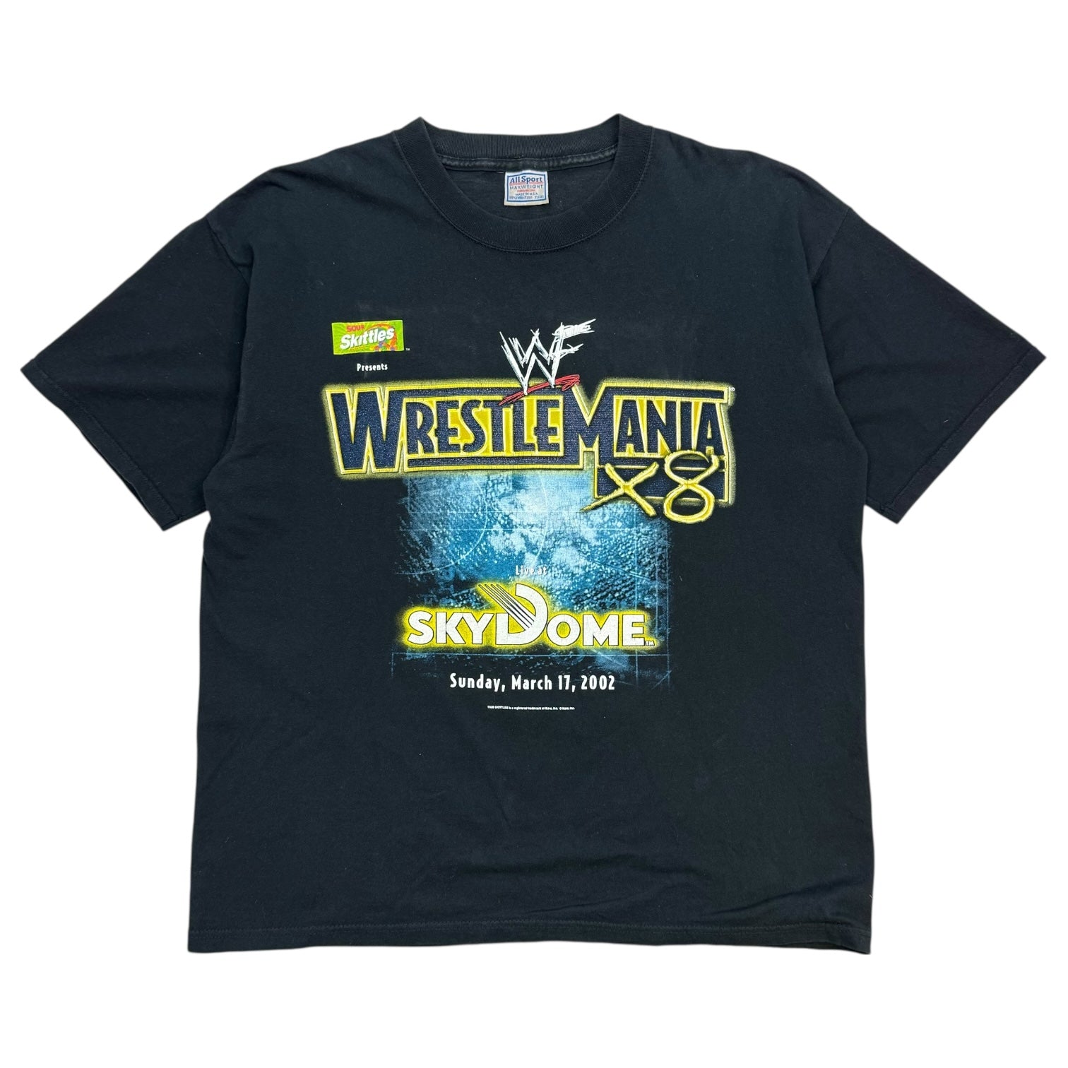 2002 WWF Wrestlemania X8 Tee Black