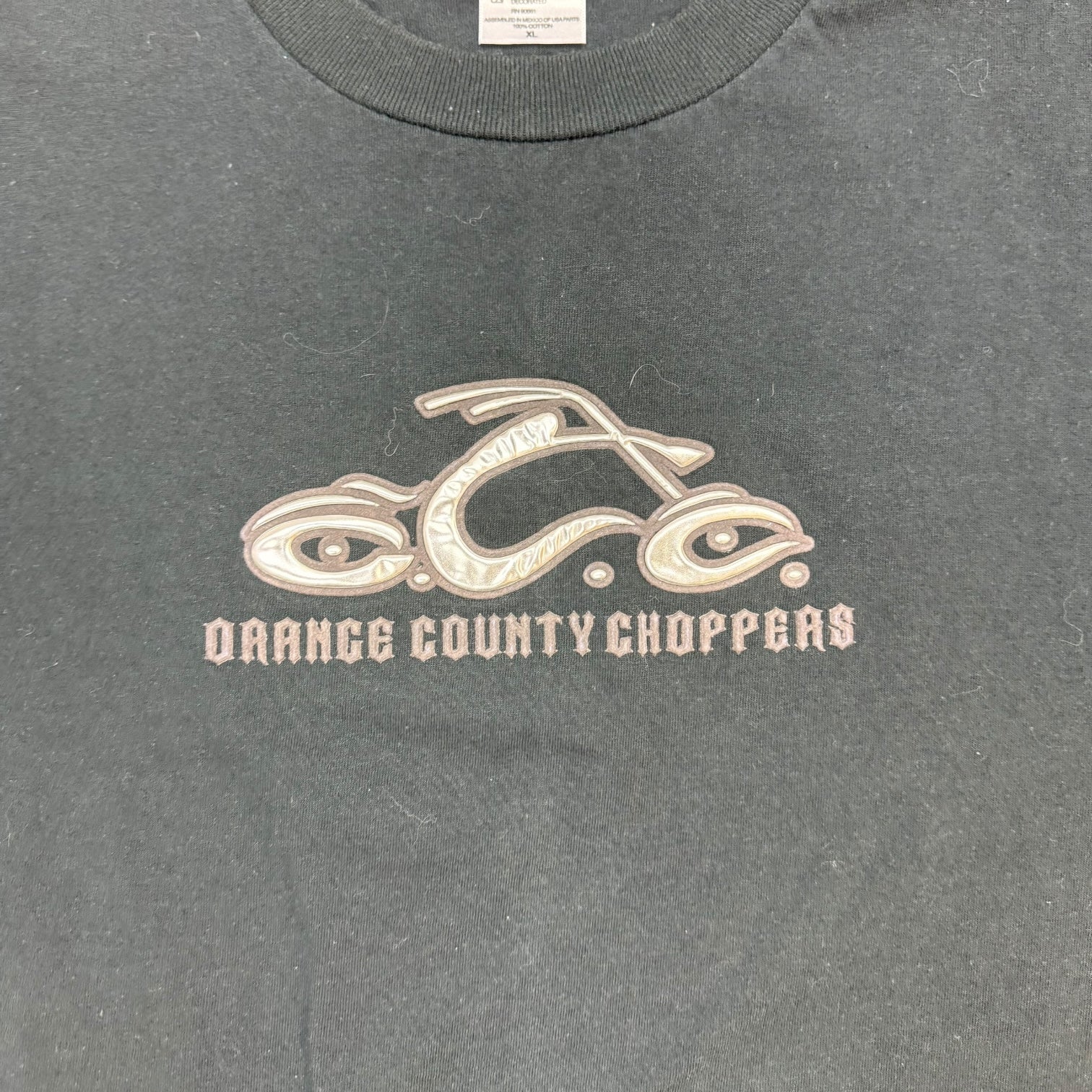 Vintage Orange County Choppers Chrome Logo Tee Black