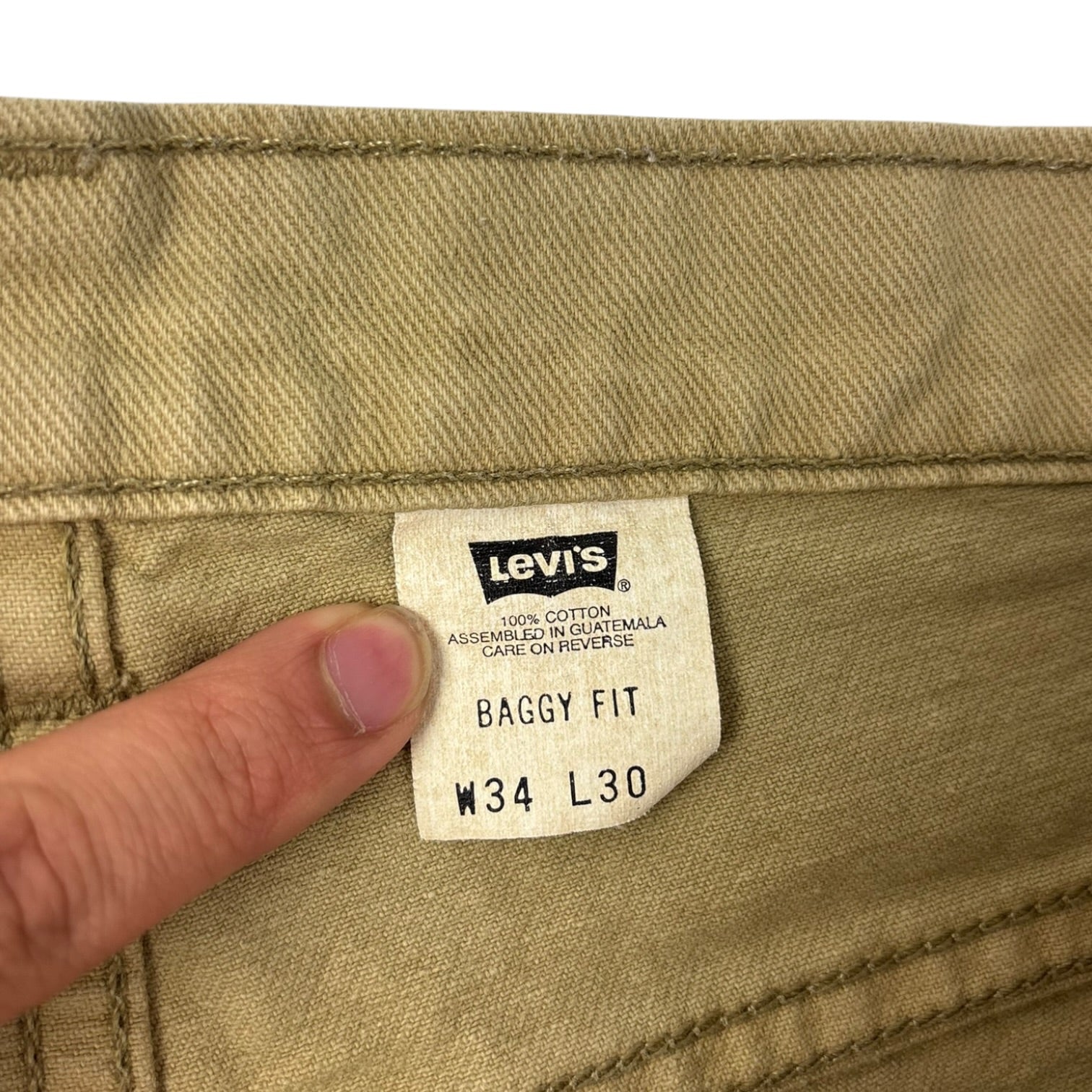 Vintage Levi’s 504 Baggy Trousers Tan