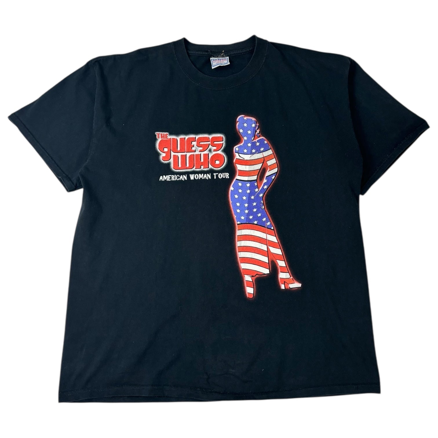 Vintage The Guess Who American Woman Tour T-Shirt Black