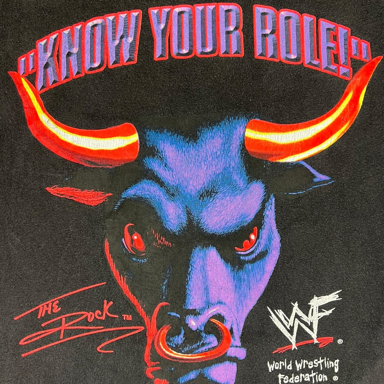 Vintage ‘99 WWF The Rock “People’s Champion” T-Shirt Black