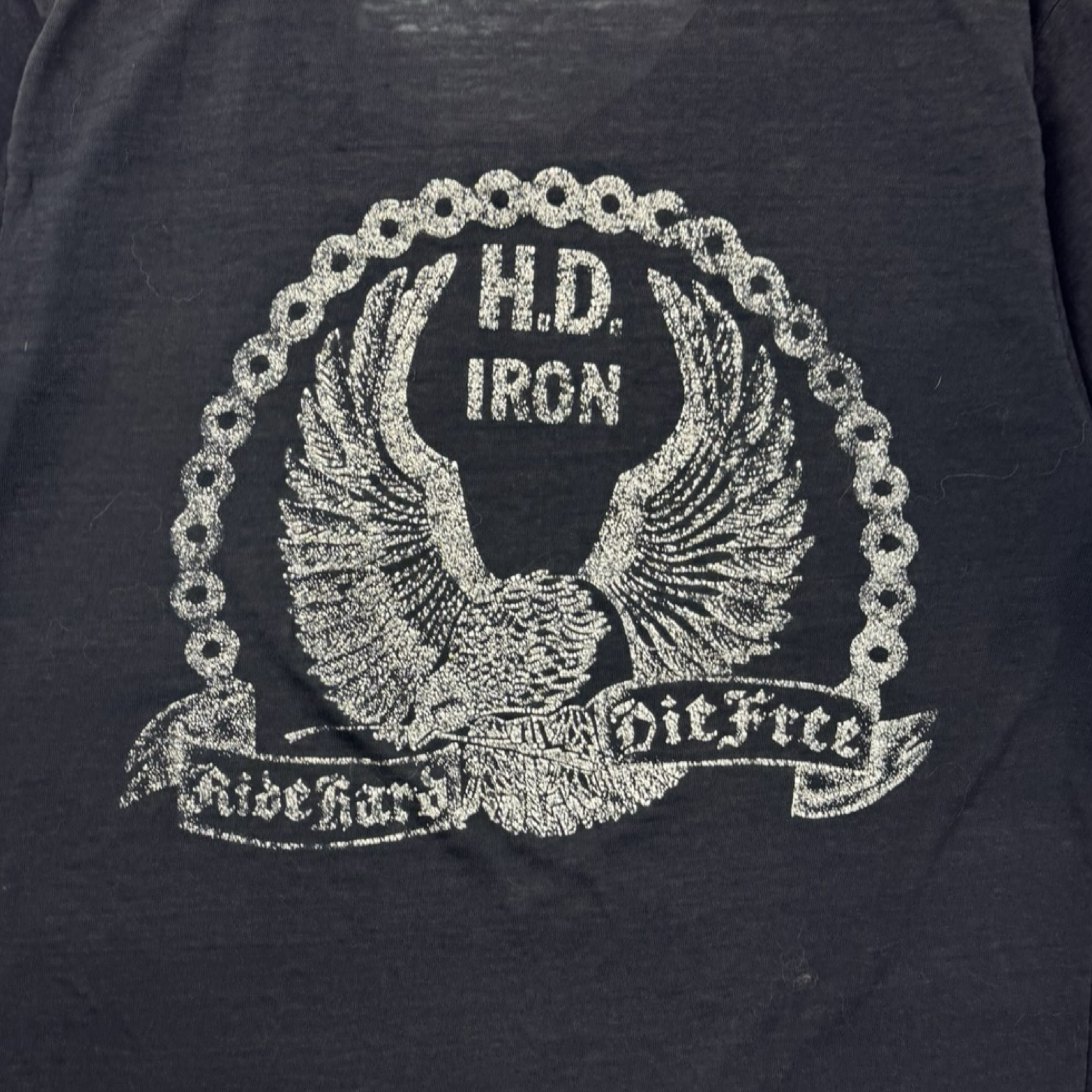 Vintage Faded Harley Davidson Paper-Thin Eagle T-Shirt