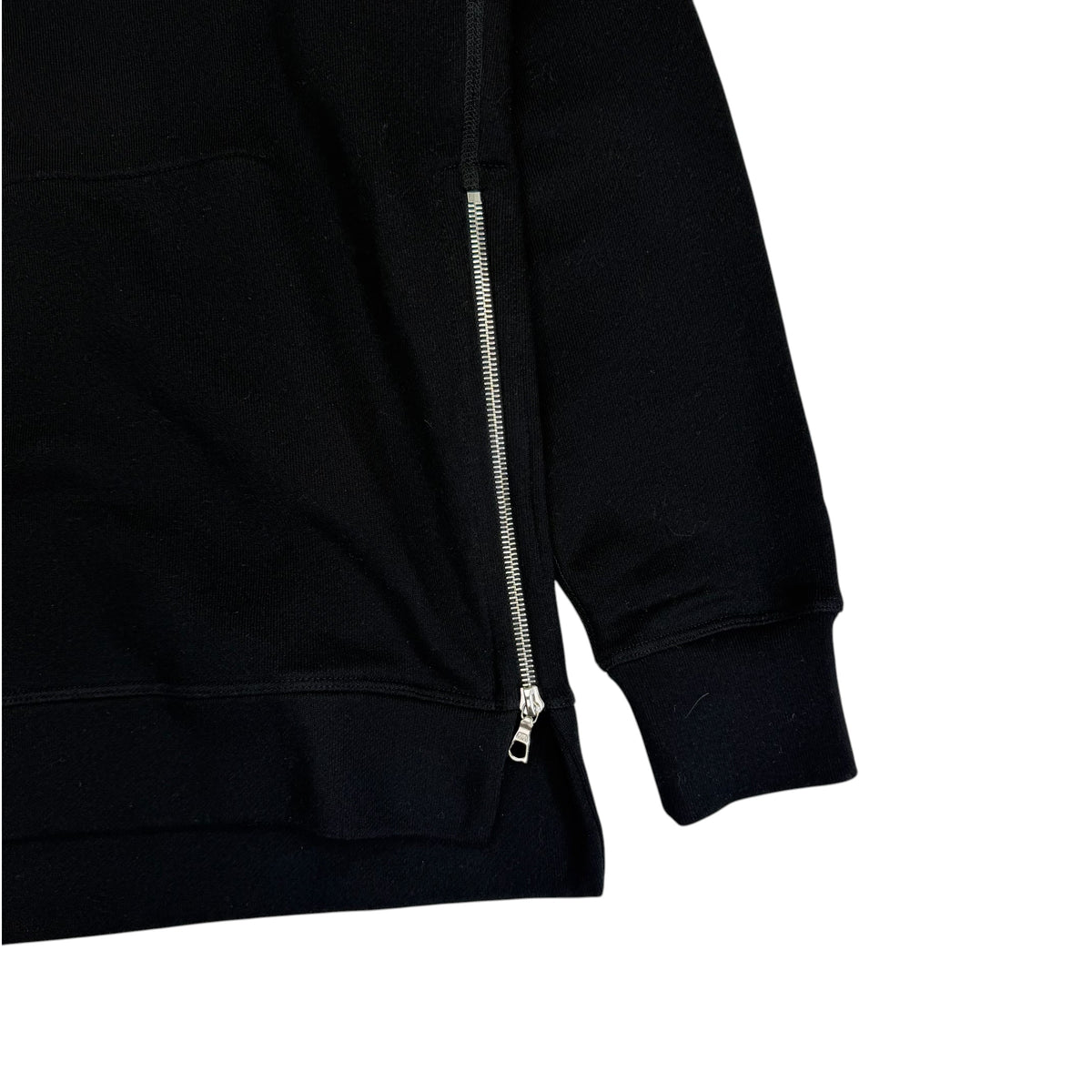 John Elliott Side Zip Hoodie Black