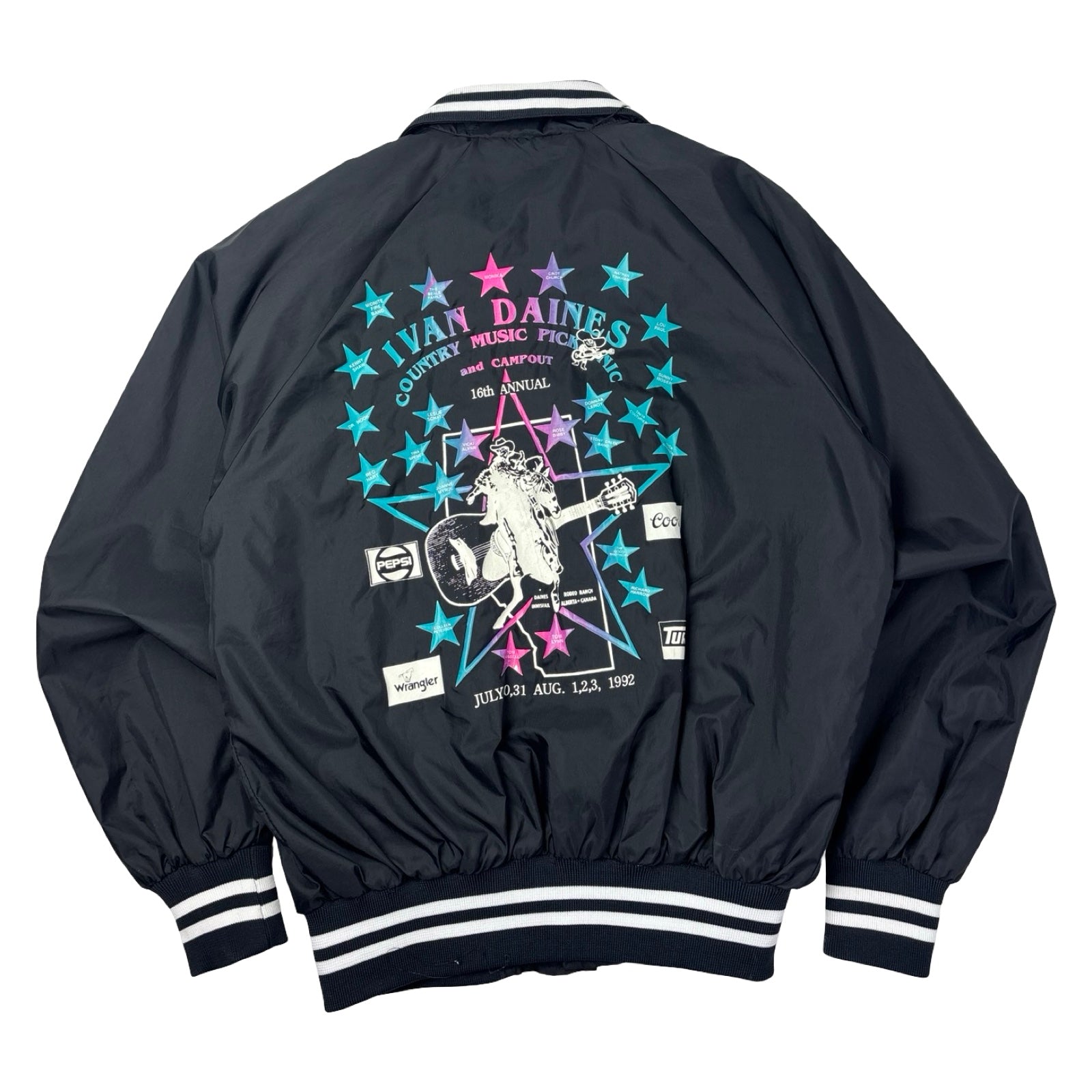 1992 Hack Sport International 16th Annual Ivan Daines Country Music Bomber Jacket