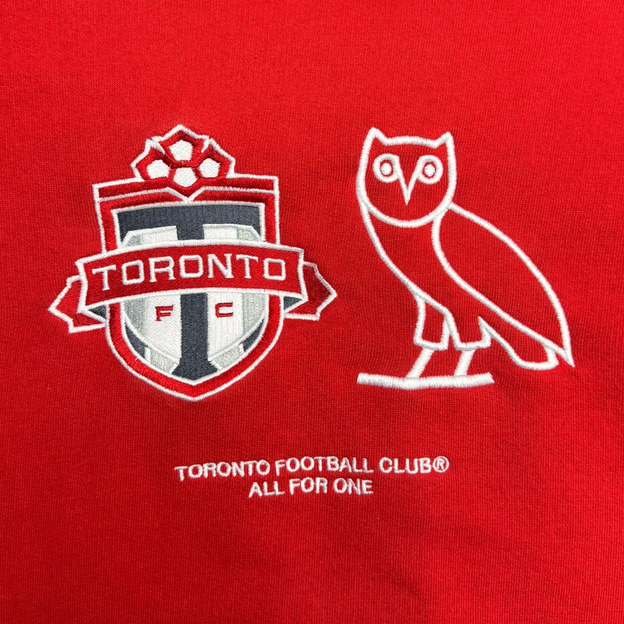 OVO x Toronto FC Logo Hoodie Red