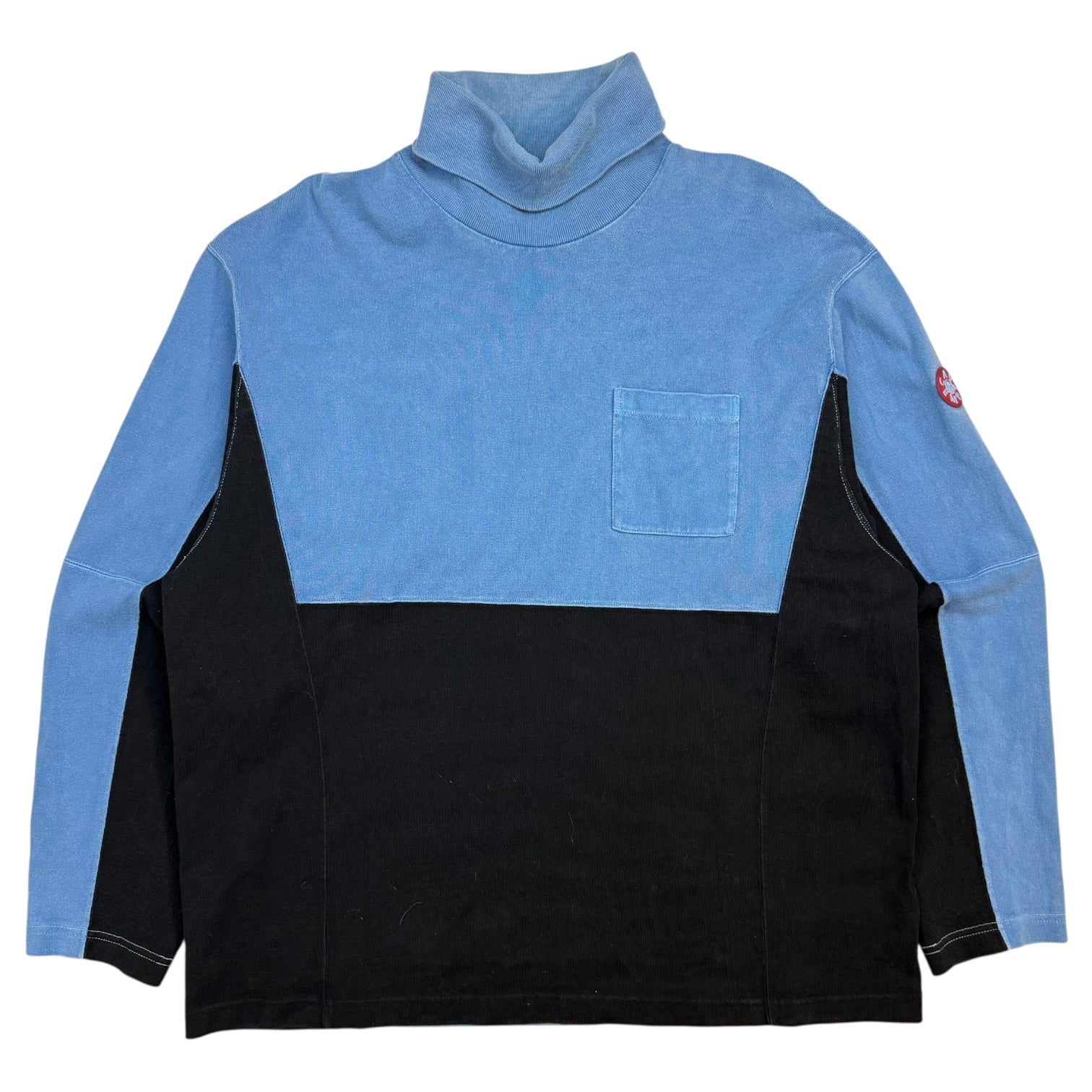 CAV EMPT Overdye Turtle Kneck L/S Tee Blue/Black