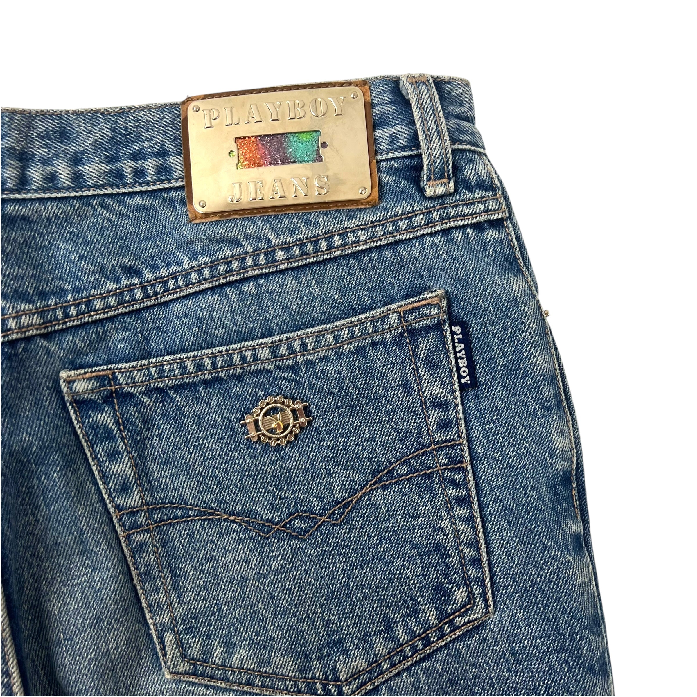 Vintage Y2K Playboy Jeans Light Wash Denim Pants