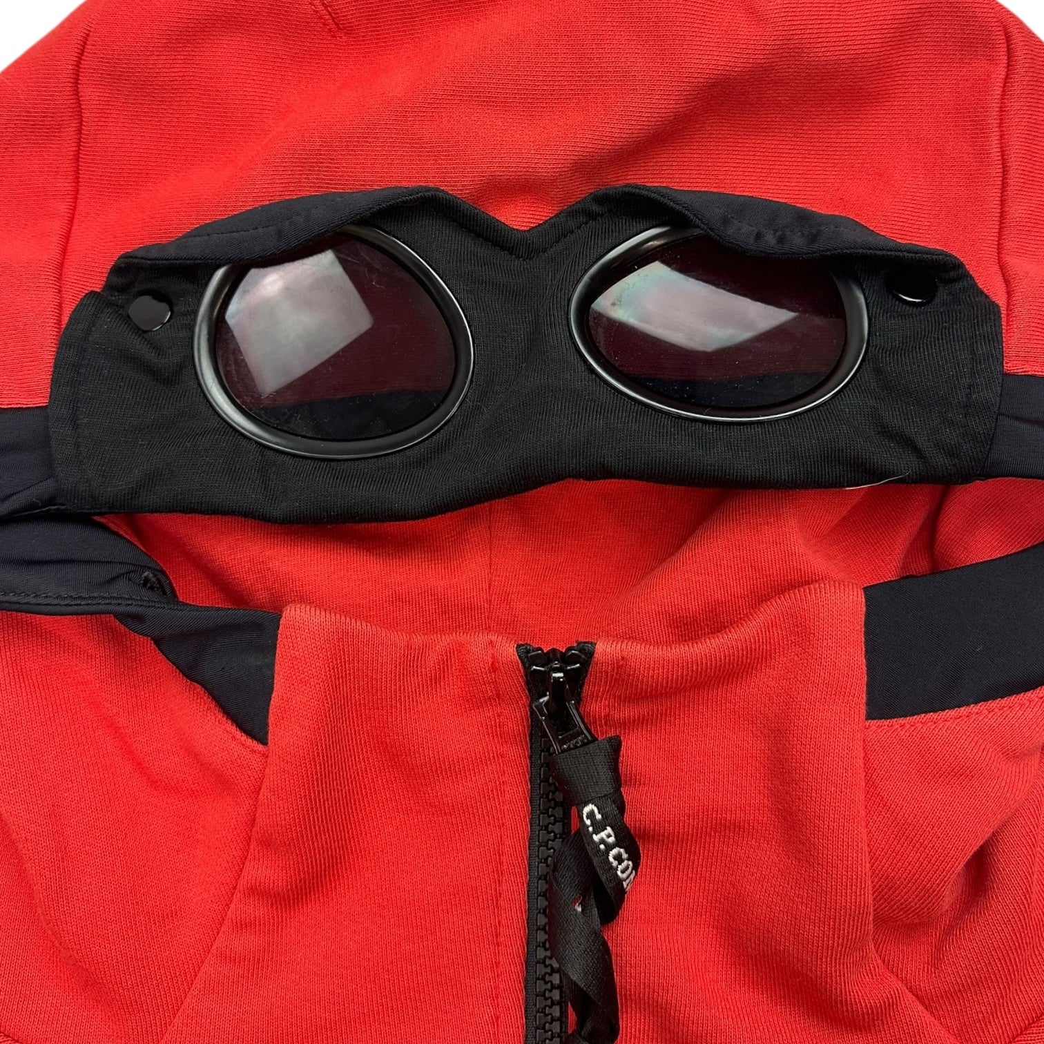 CP Company Goggle Hoodie Red