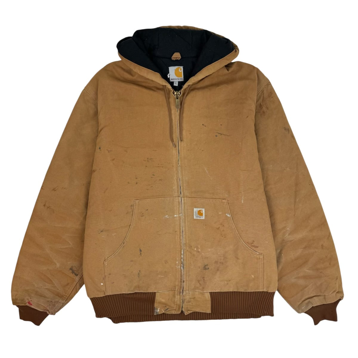 Vintage Carhartt Hooded Jacket Brown