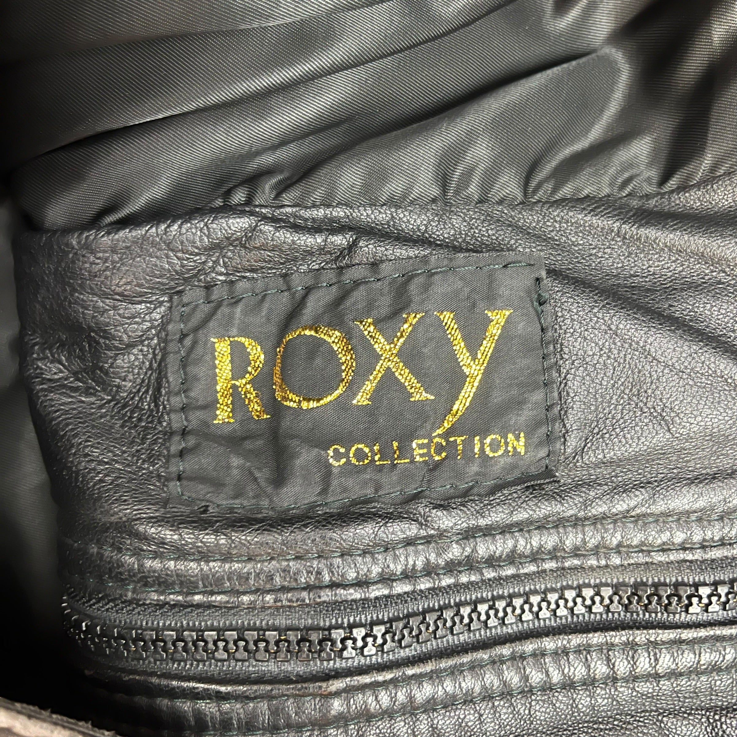 Vintage Roxy Leather Jacket Black