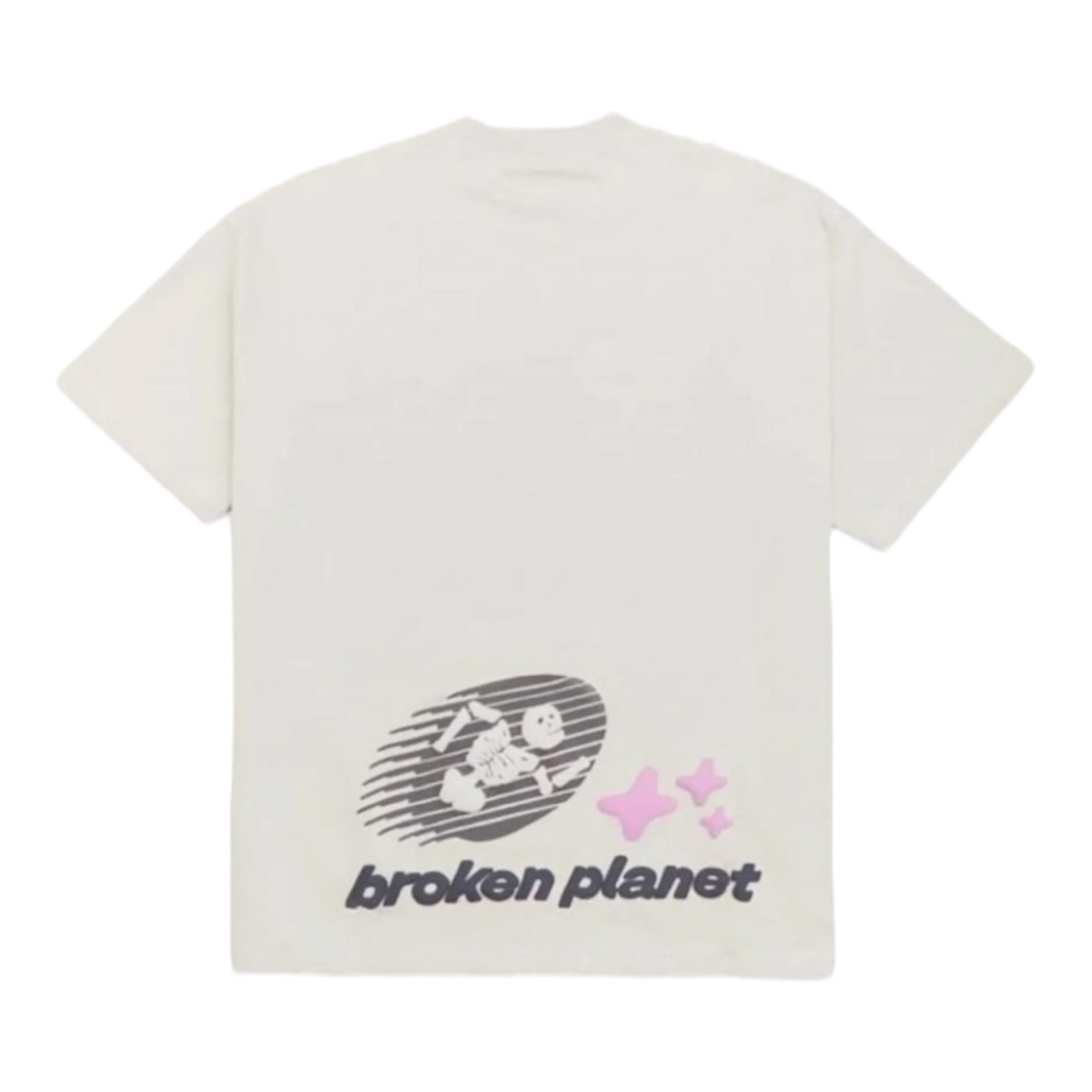 Broken Planet Cosmic Speed Tee Bone White