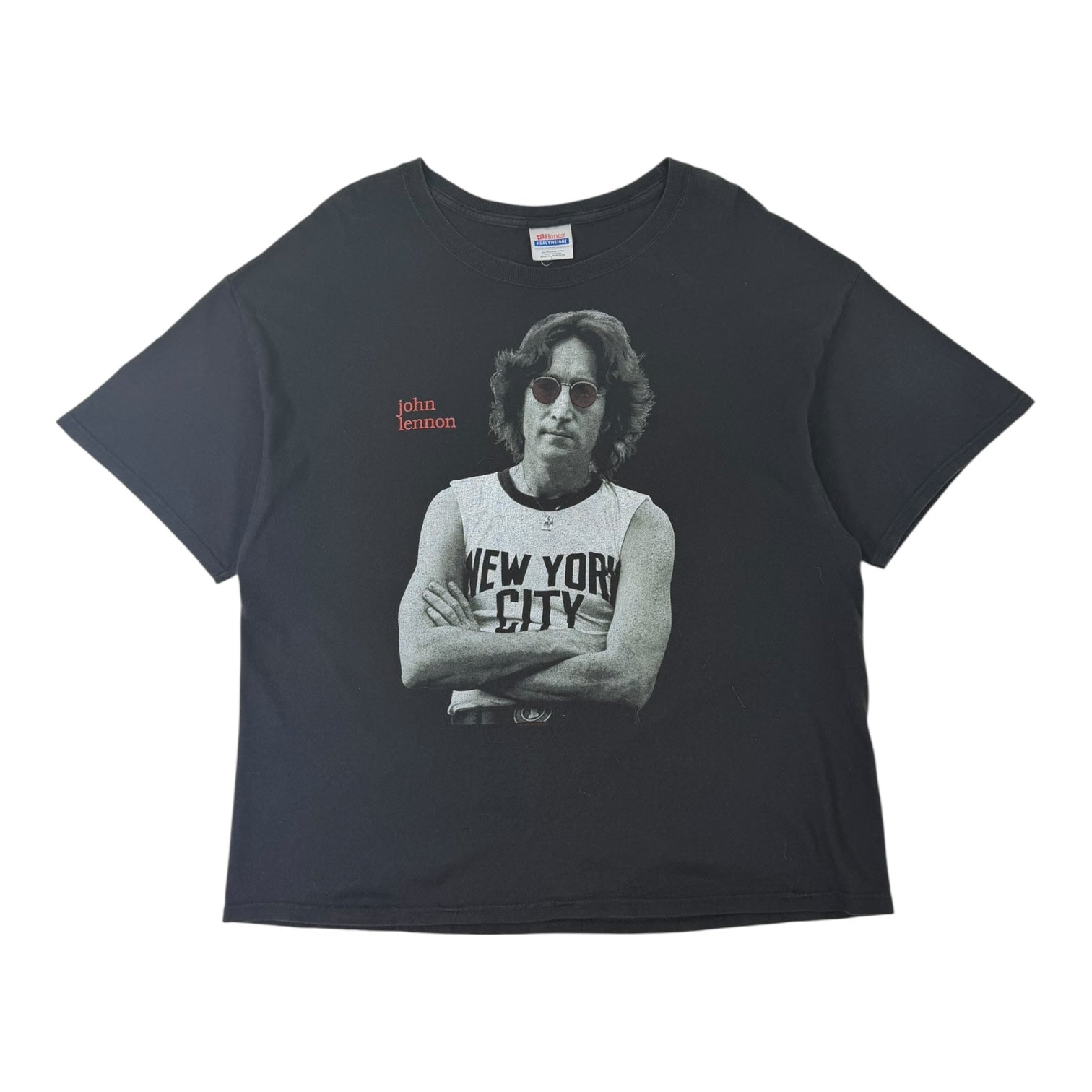Vintage 1991 John Lennon New York City T-Shirt Black
