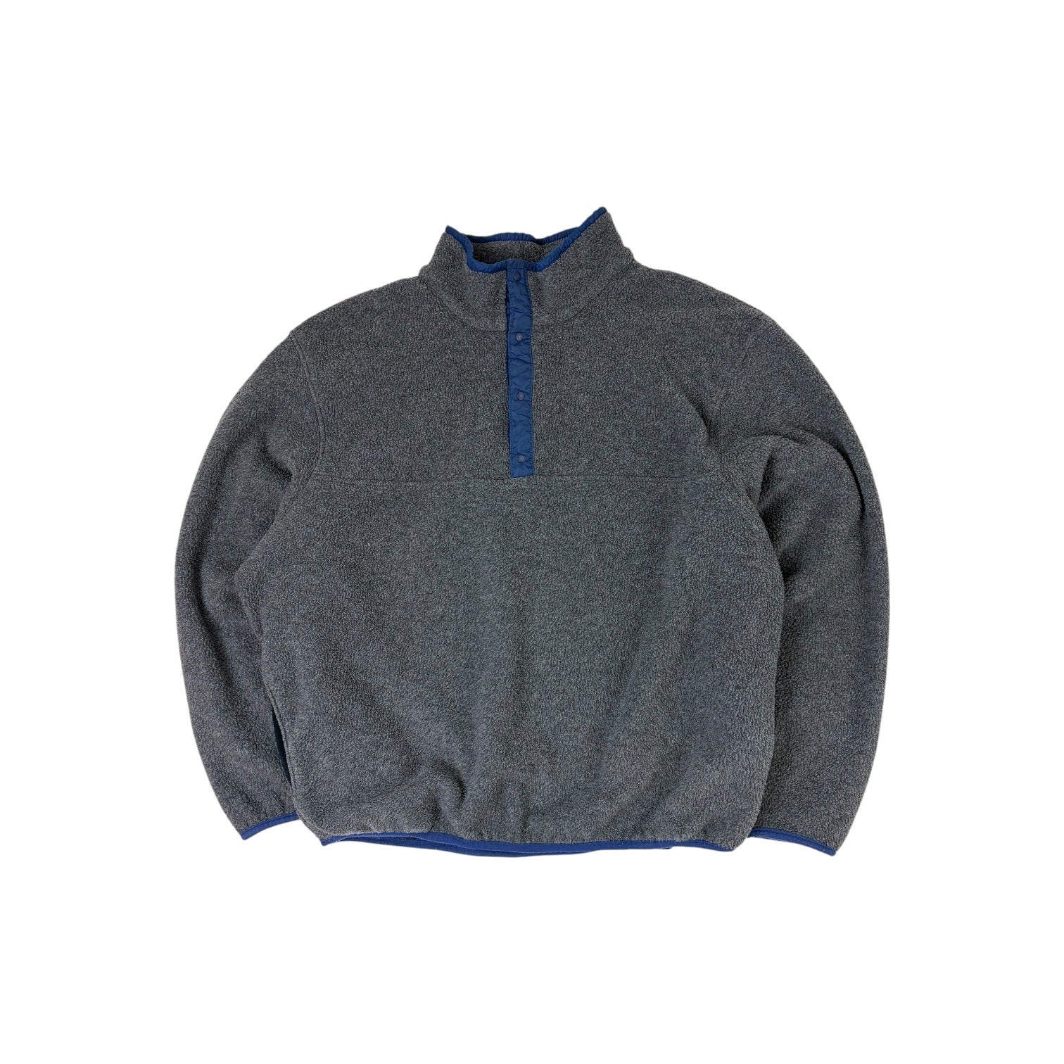 Vintage L.L. Bean Fleece Half-Snap Pullover Grey