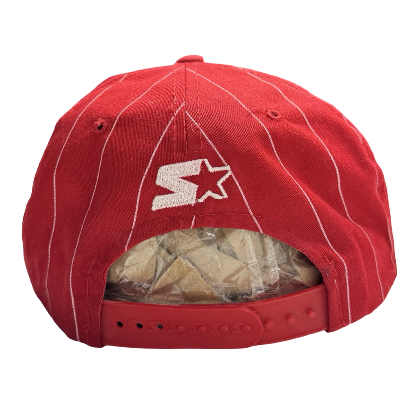 Vintage Starter Canada Pinstripe Hat Red